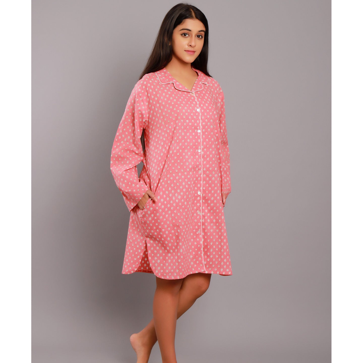 Nora Night Shirt Coral