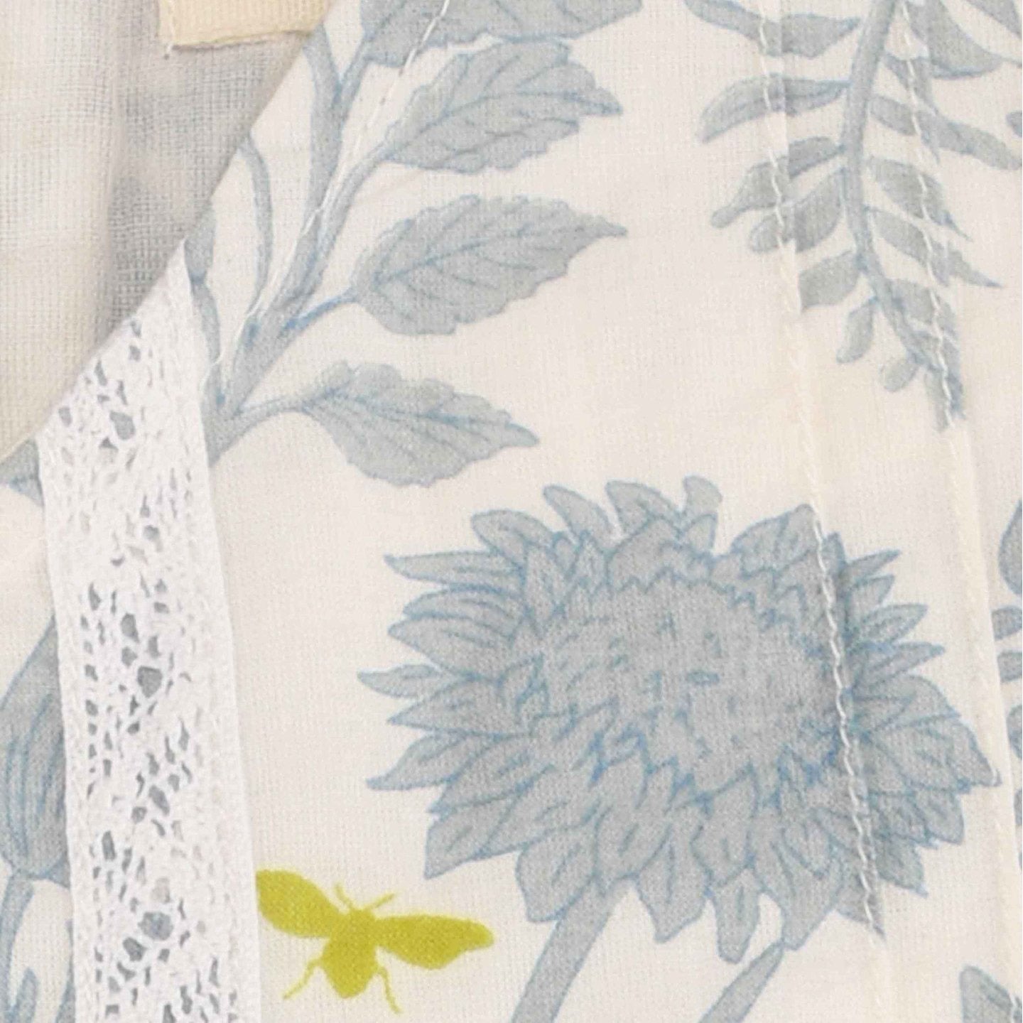 Girl's Printed Floral dress Grey