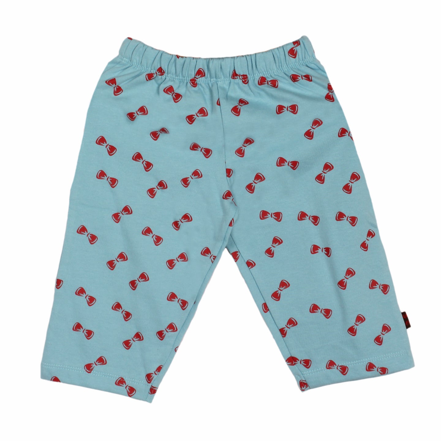 Printed Baby Knit Pants Blue