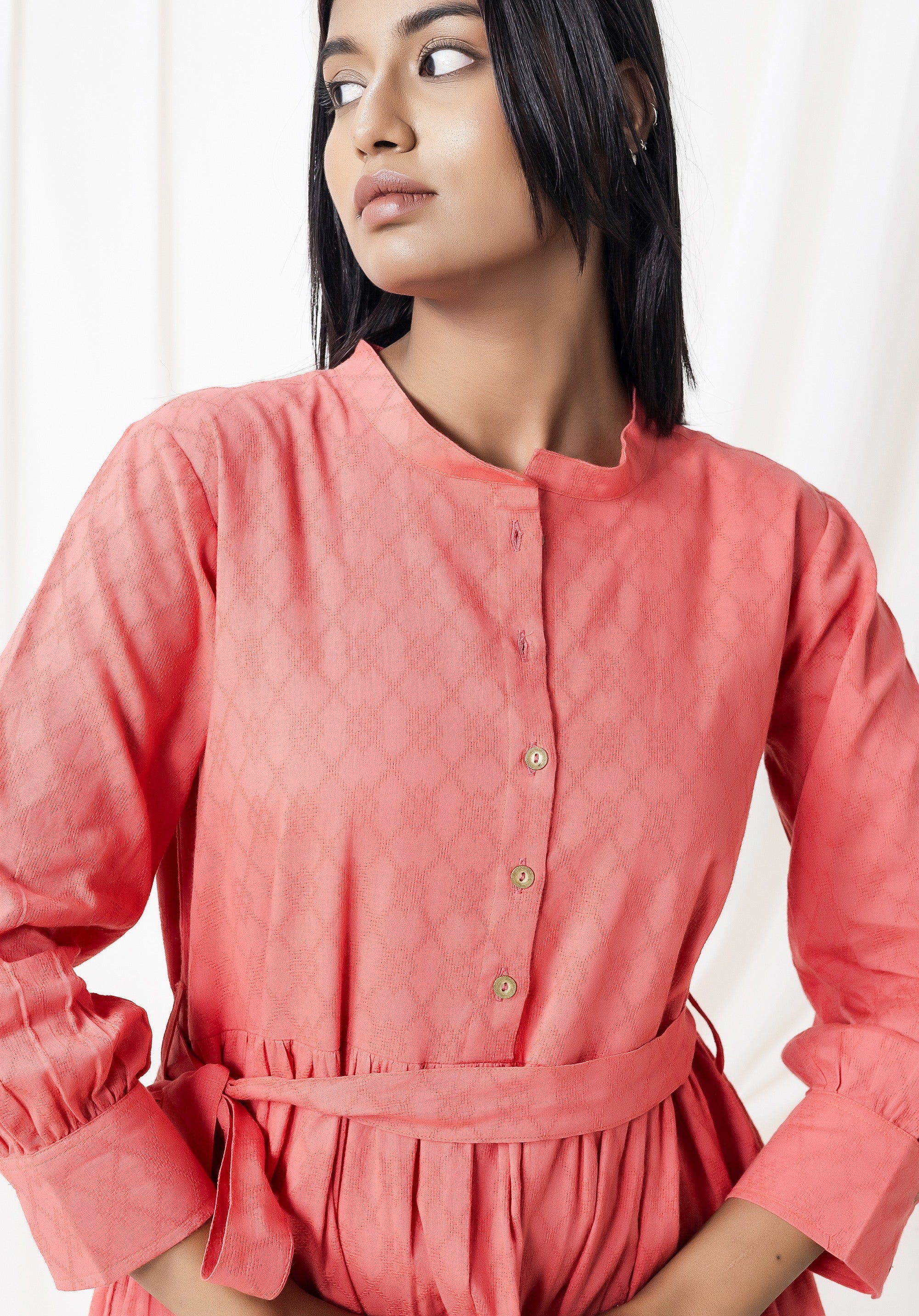 Women Cotton dress Fiona Red