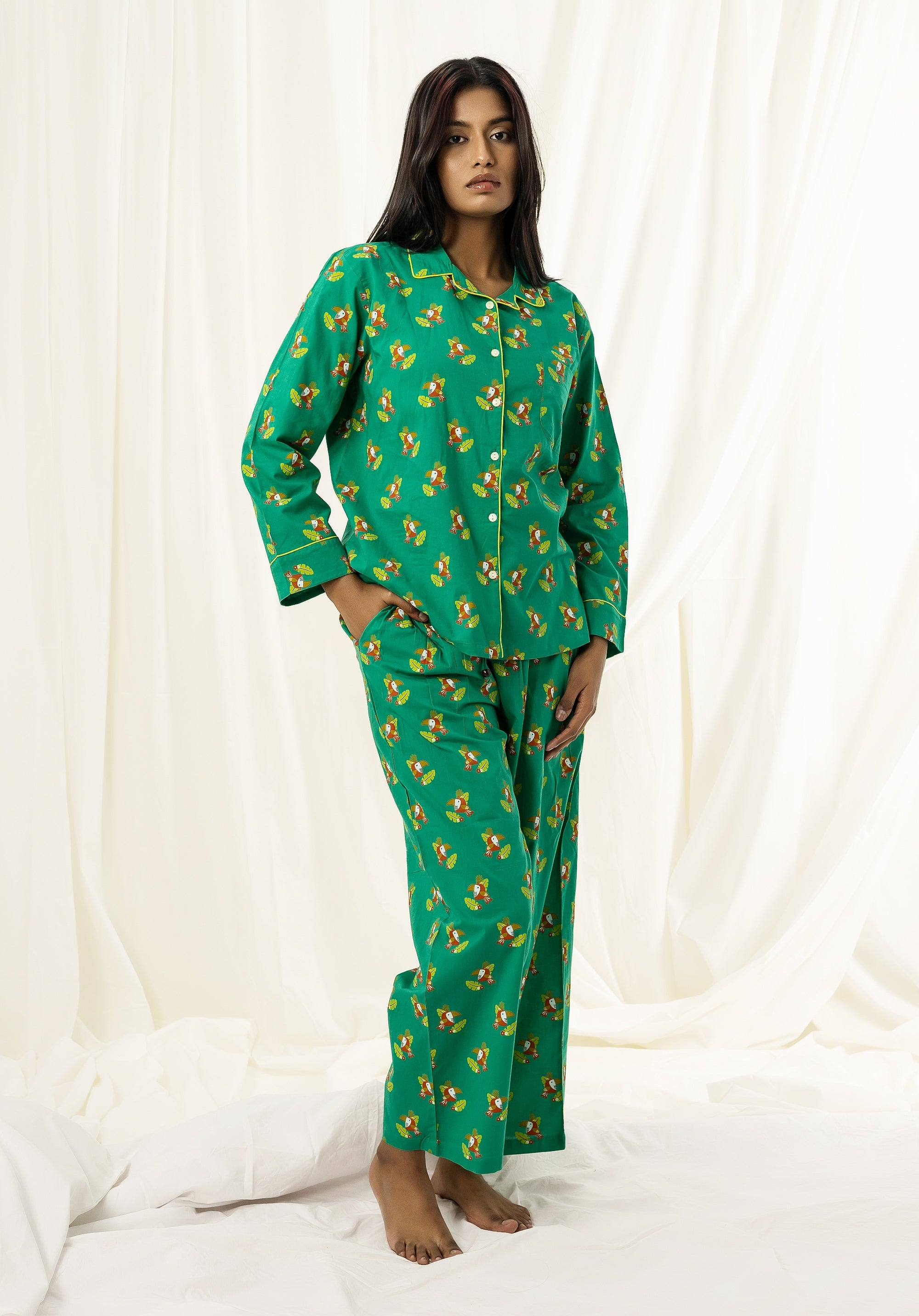 Premium cotton Women Nightsuit Tucan