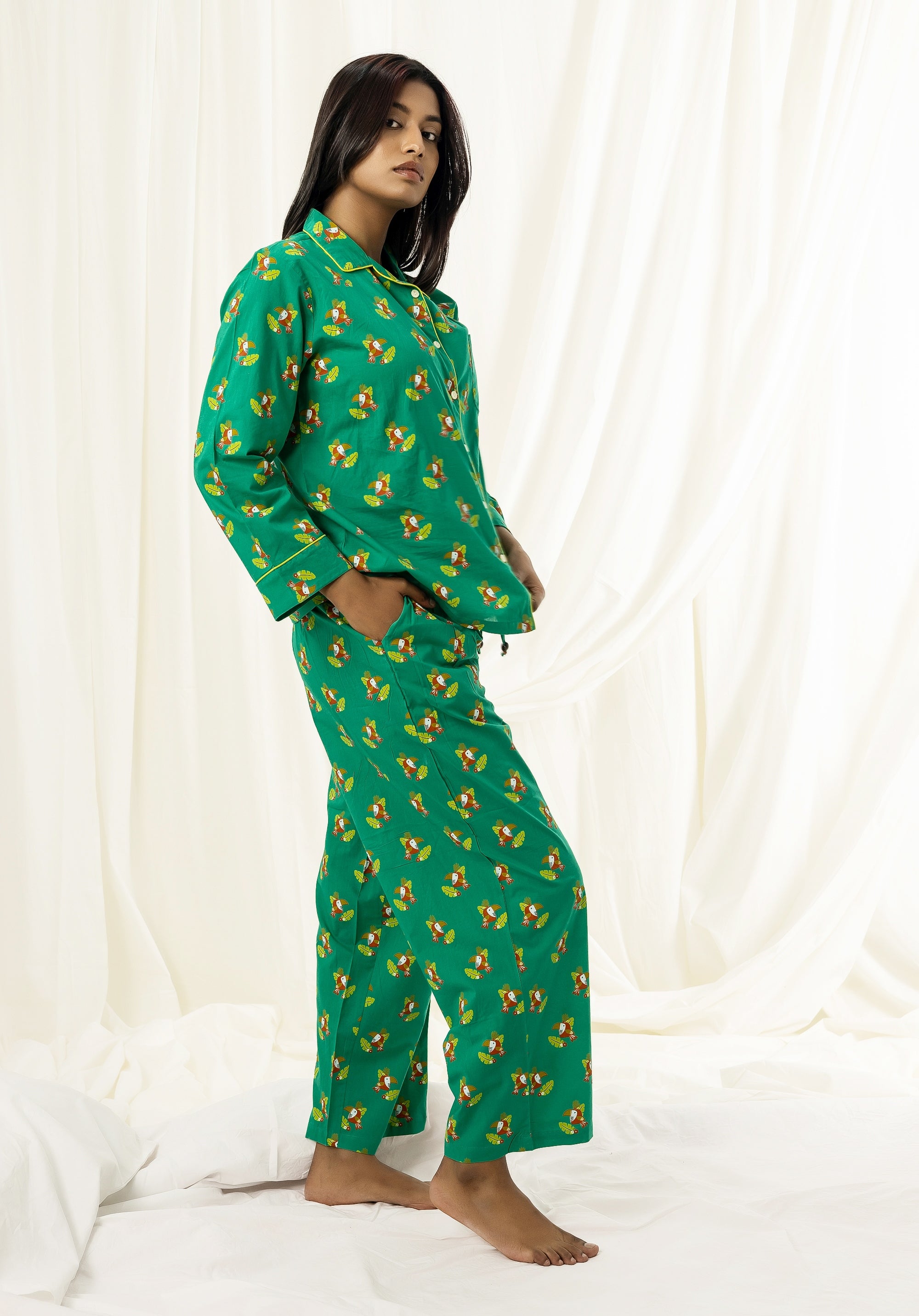 Premium cotton Women Nightsuit Tucan