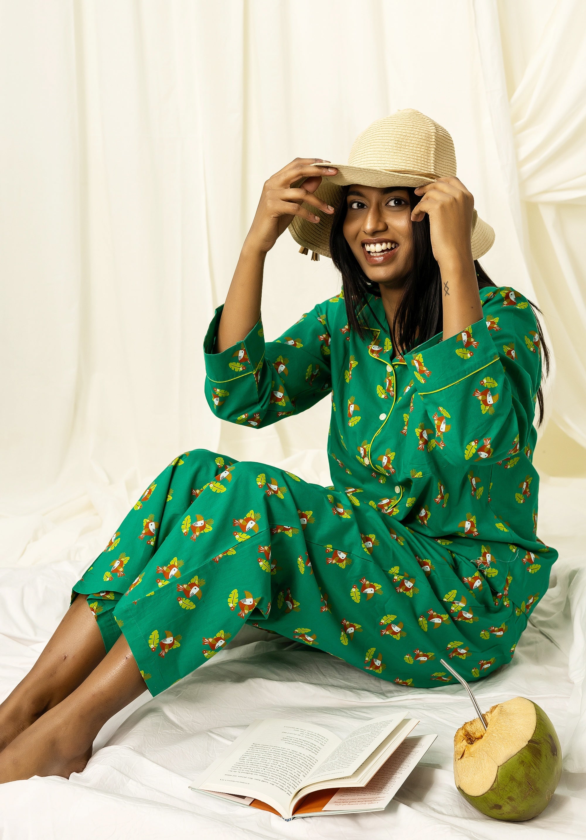 Premium cotton Women Nightsuit Tucan