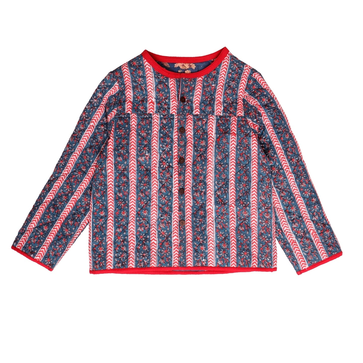 Unisex Quilted Jacket Pom Jaal Teal