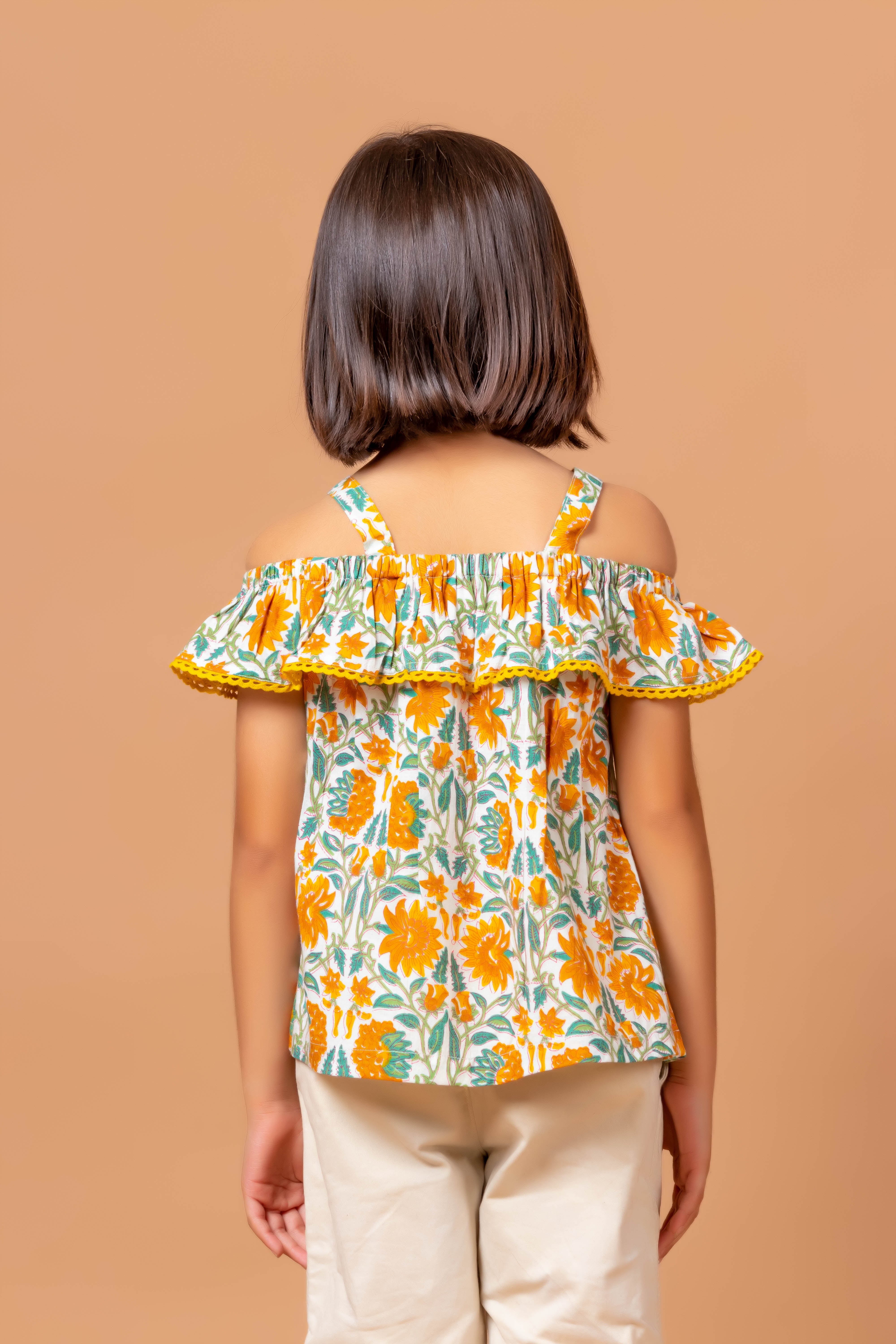 Girls Printed Top Meesha Multi jaal