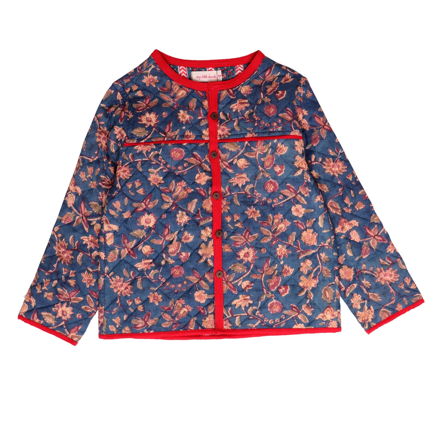 Unisex Quilted Jacket Pom Jaal Teal