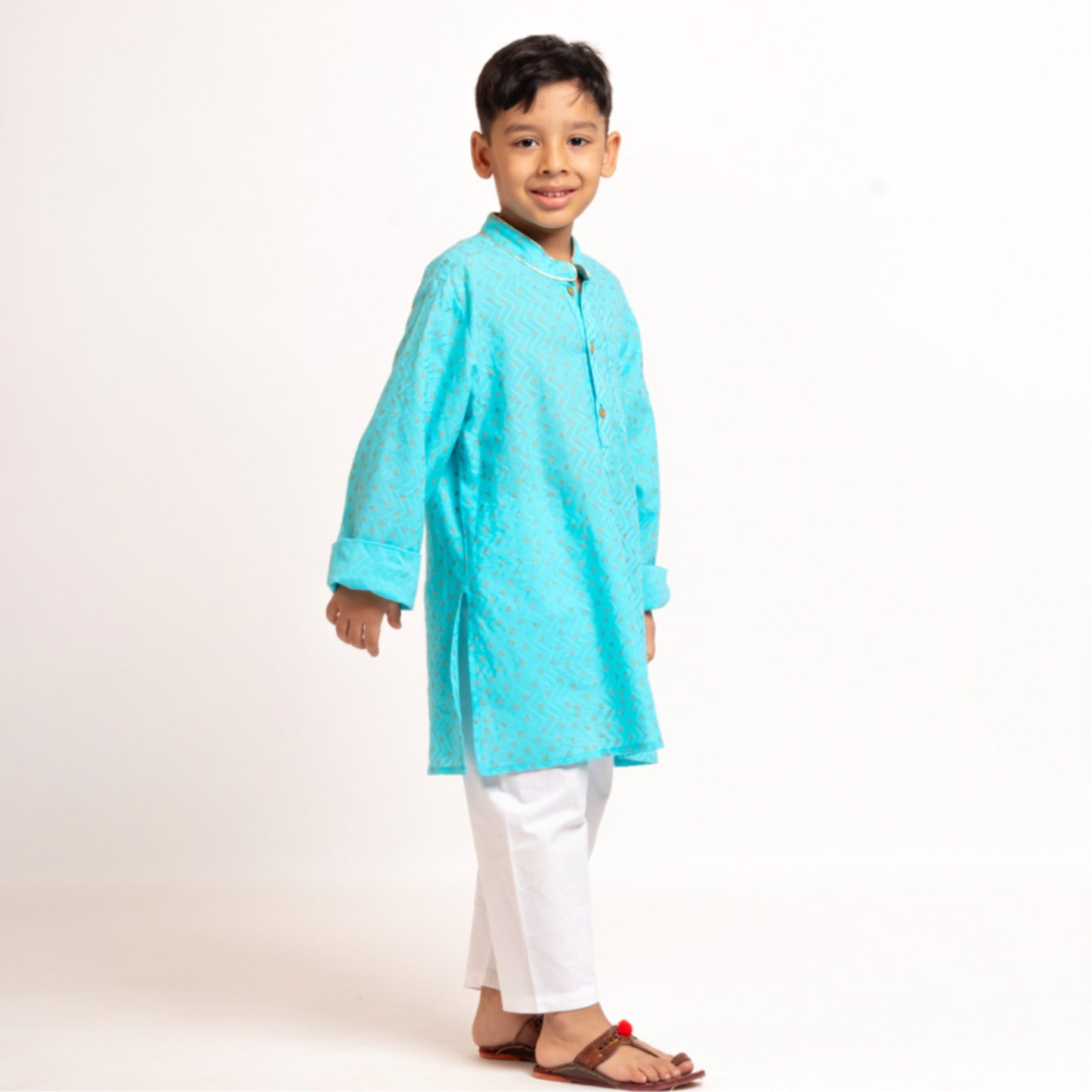 Boy's kurta Pyjama Set Turq