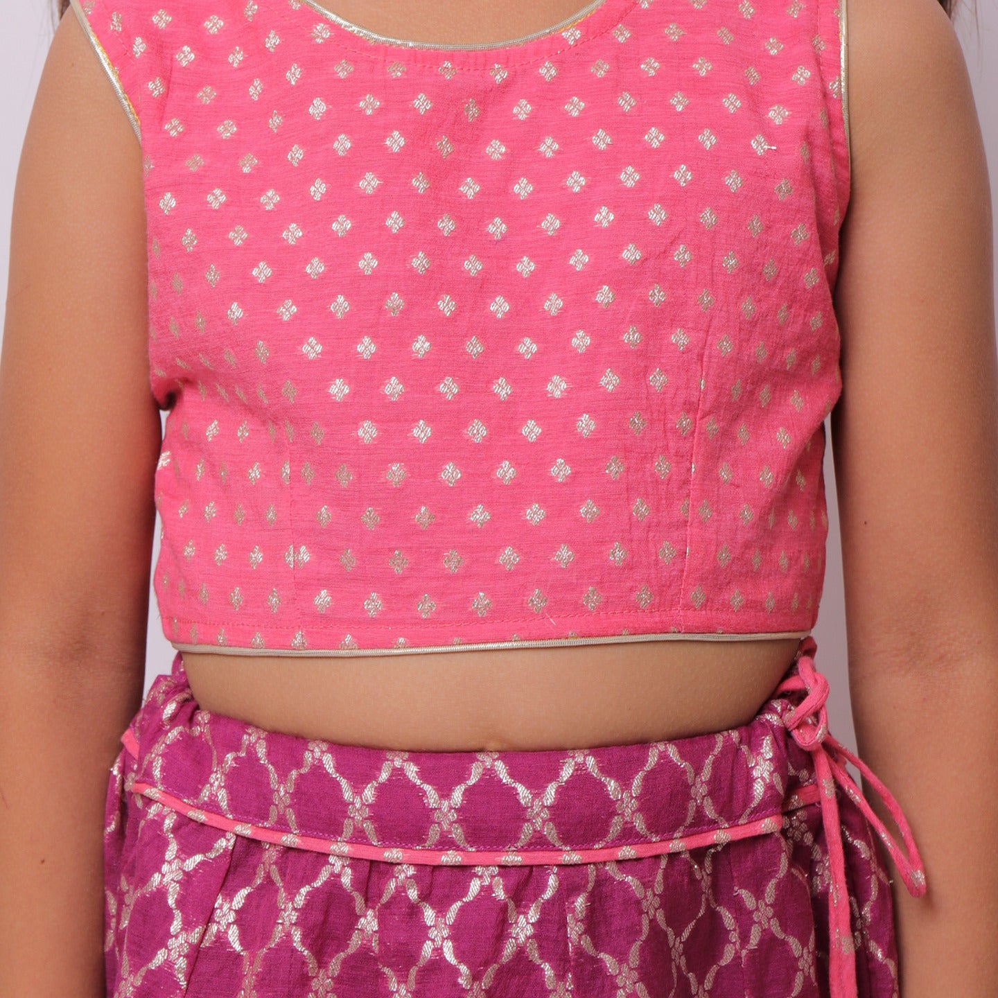 Banarasi Madhu Lehenga Pink- Purple