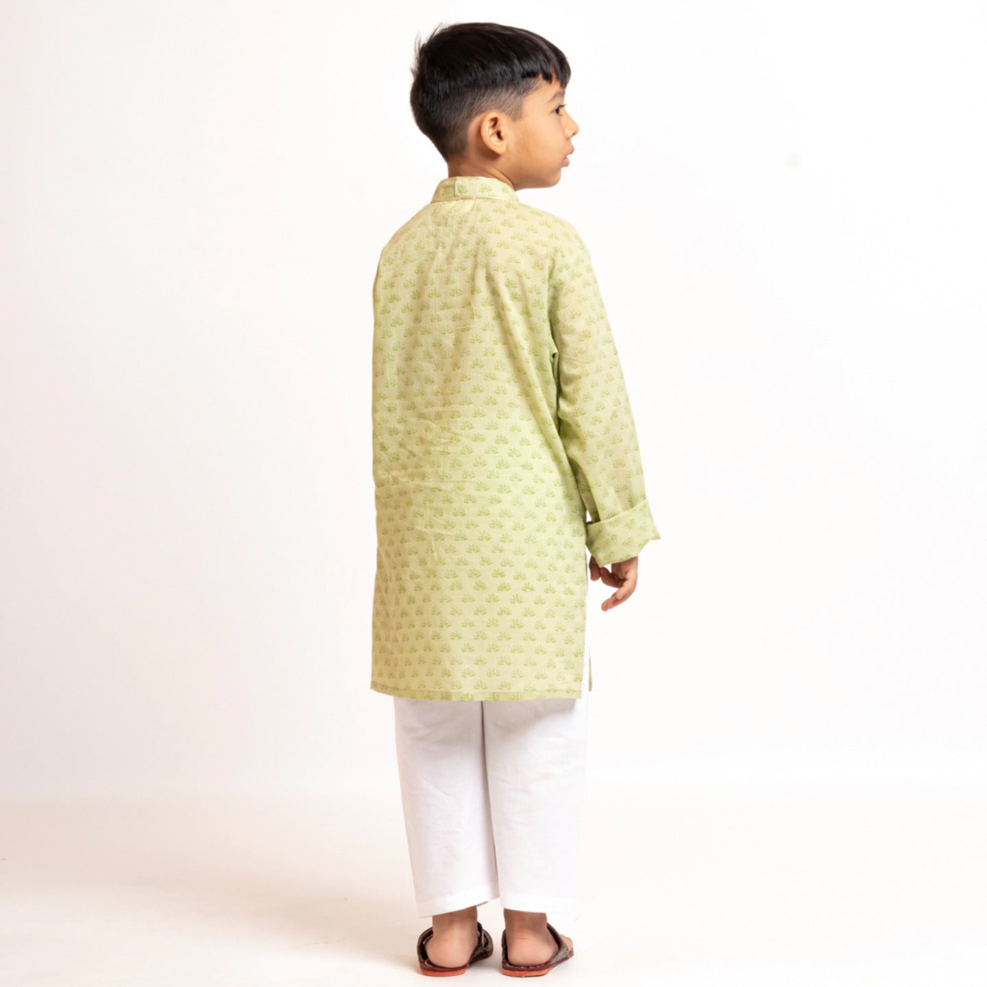 Boy's kurta Pyjama Set Olive