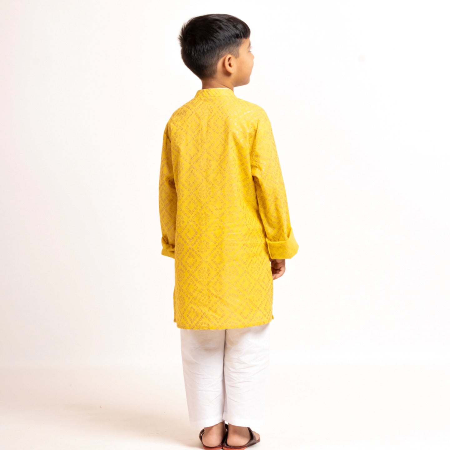 Boy's kurta Pyjama Set Yellow