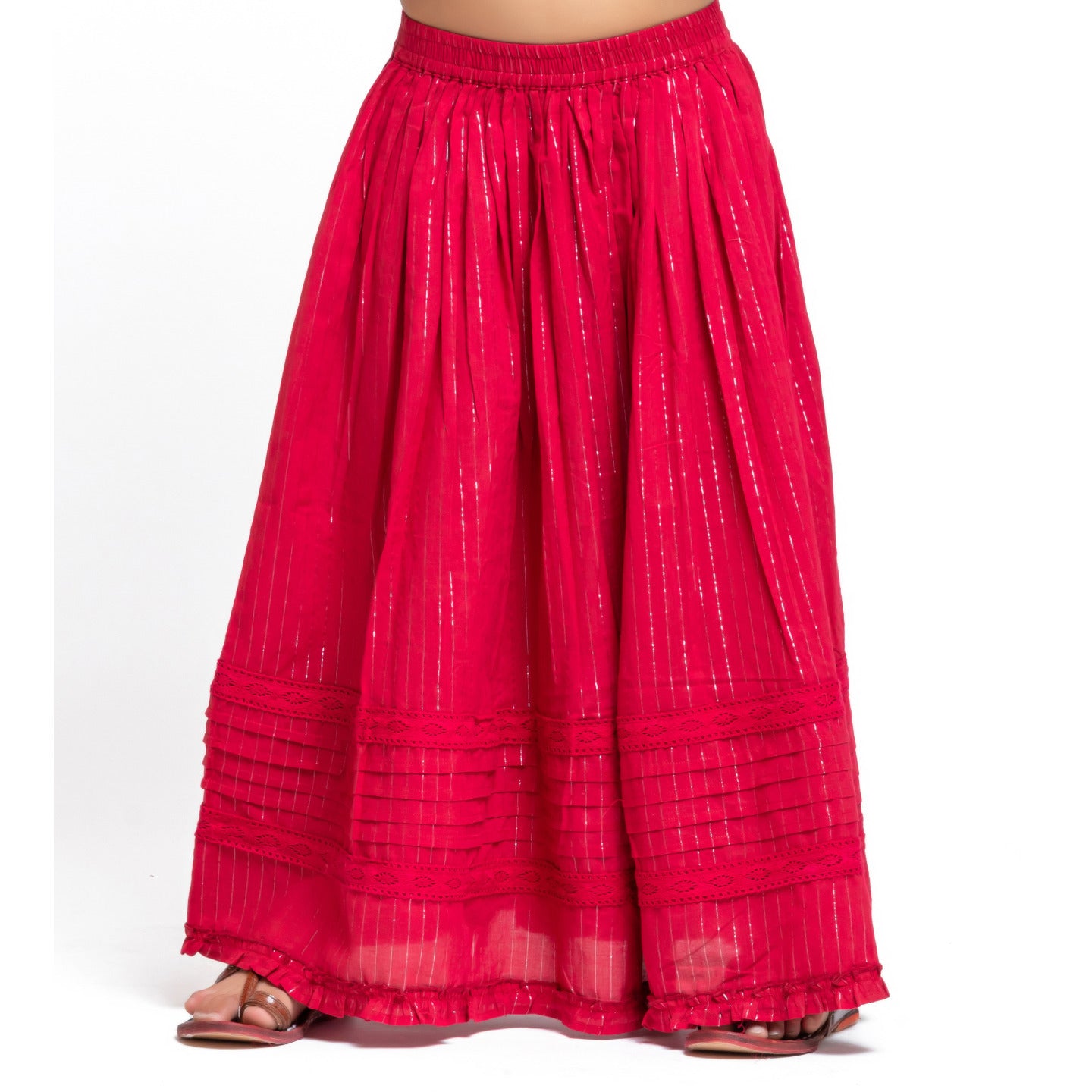 Red Embroidred Lehenga choli with dupatta