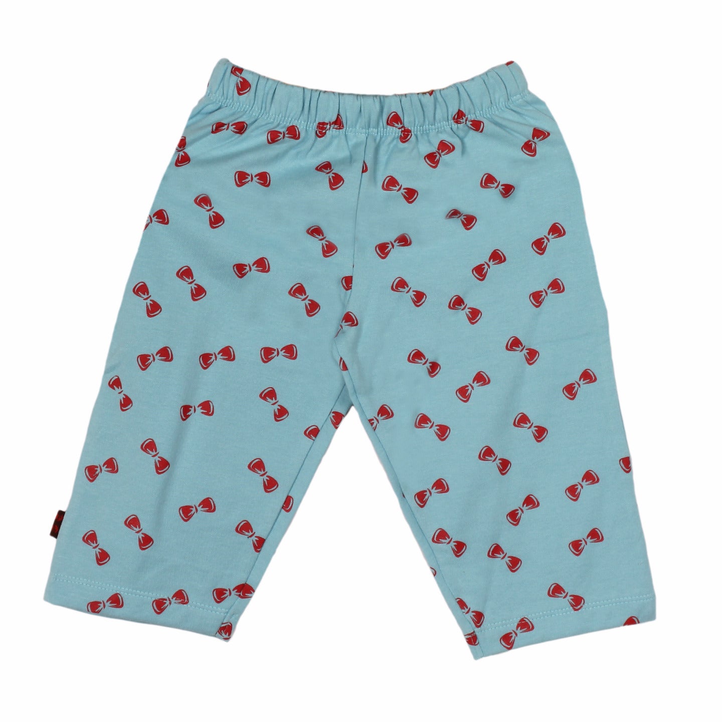 Printed Baby Knit Pants Blue