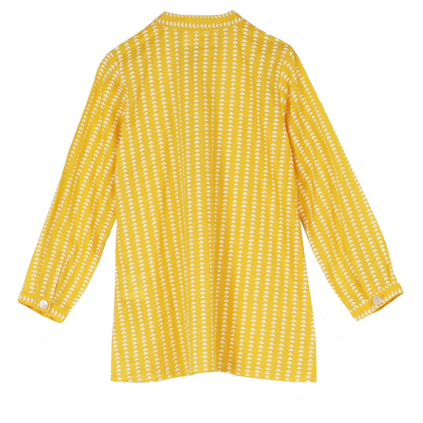 Yellow Trai Boy's Kurta