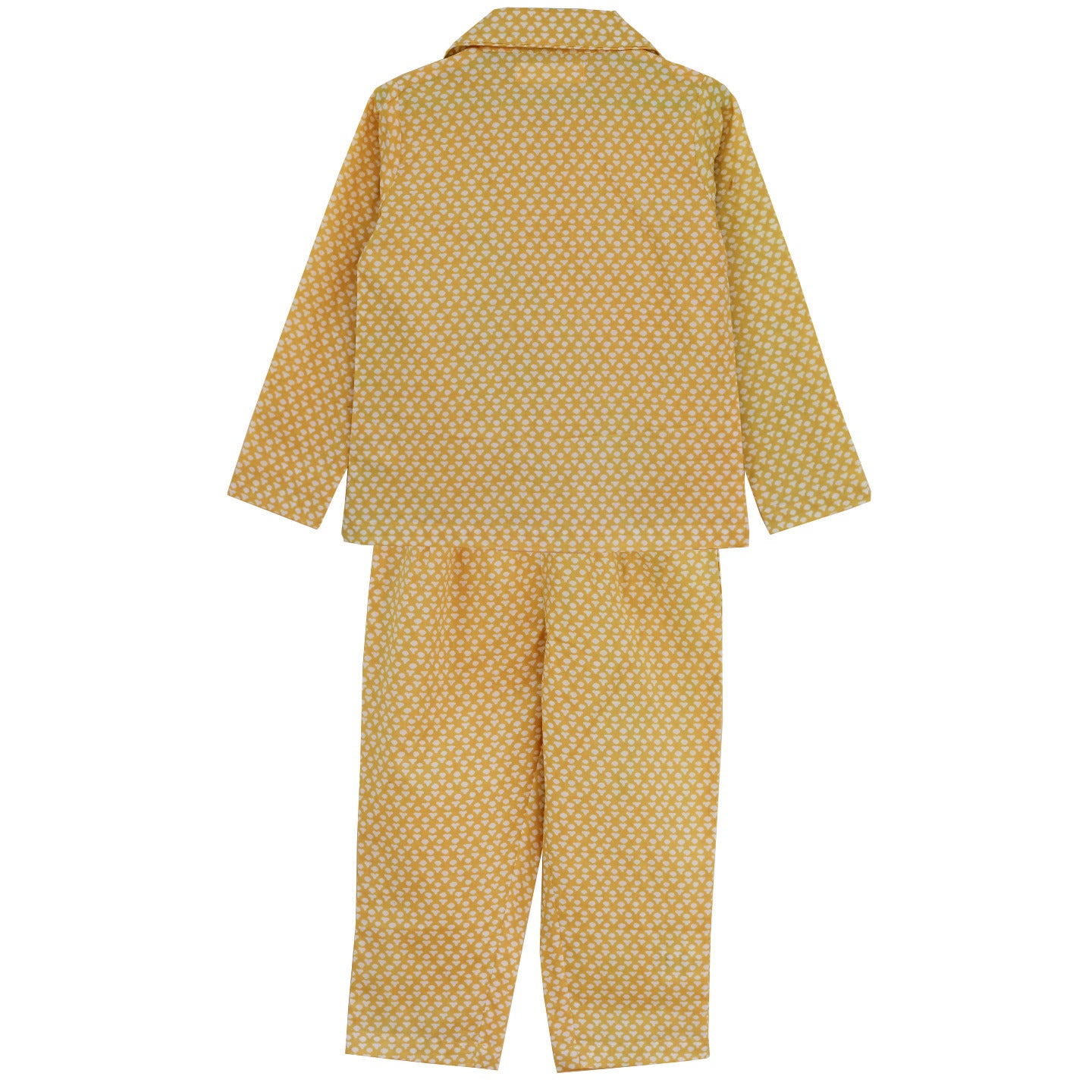 Printed Unisex Night Suit Buti Yellow