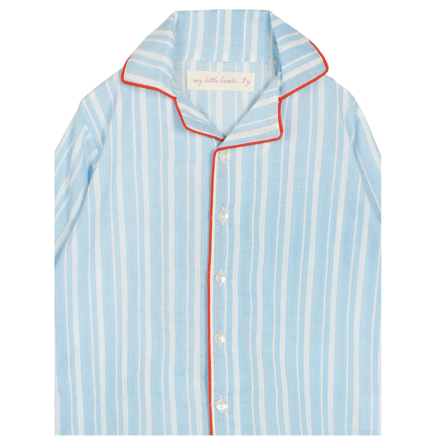 Printed Unisex Night Suit Chevron Stripe Blue