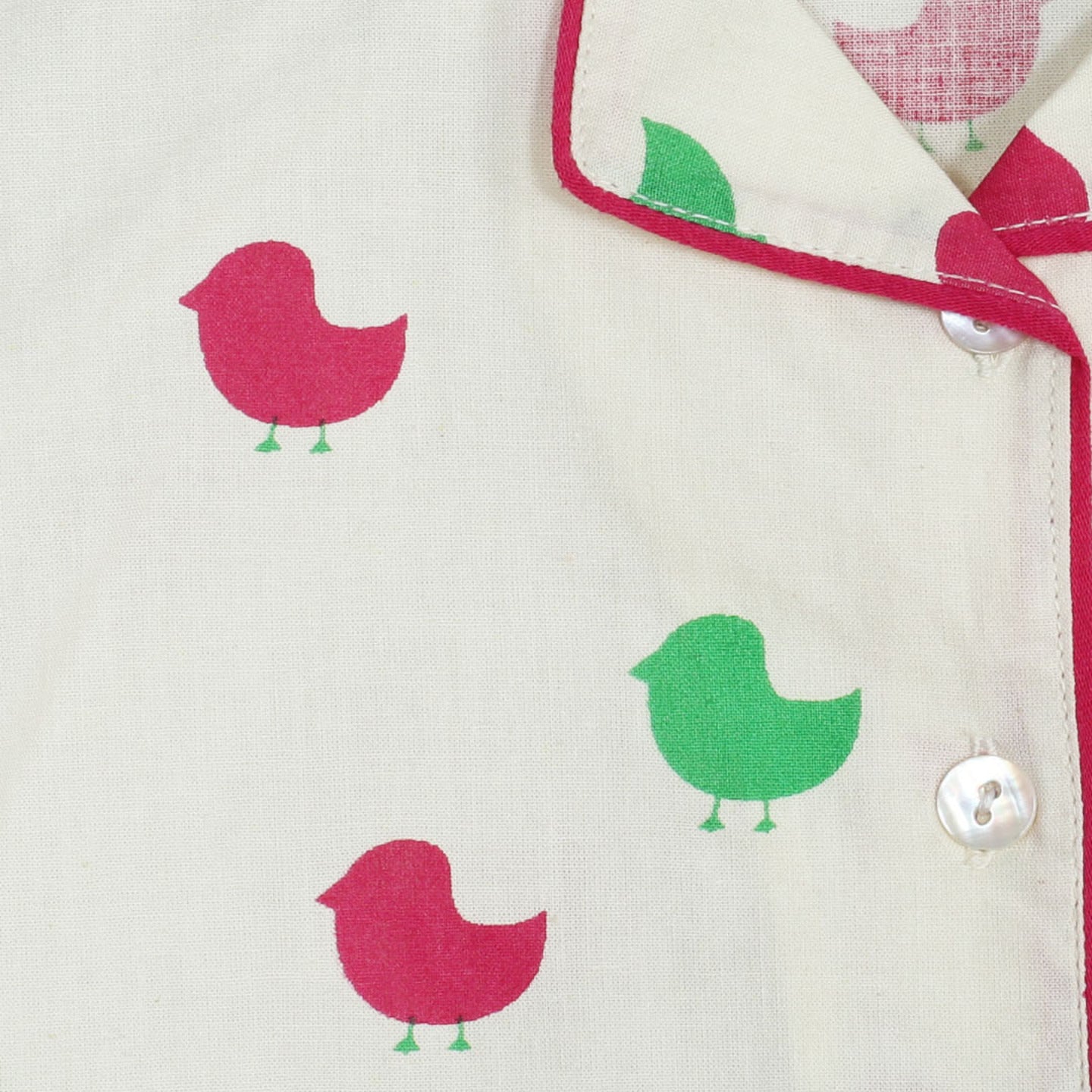 Printed Unisex Night Suit Lucy Beige