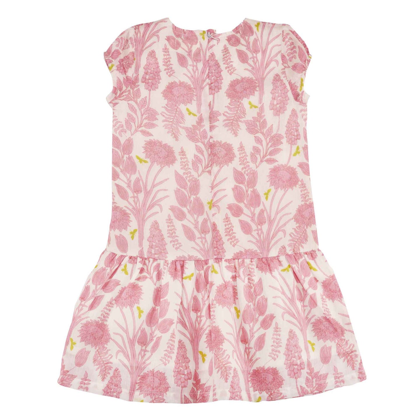 Girl's Printed Floral dress Pink