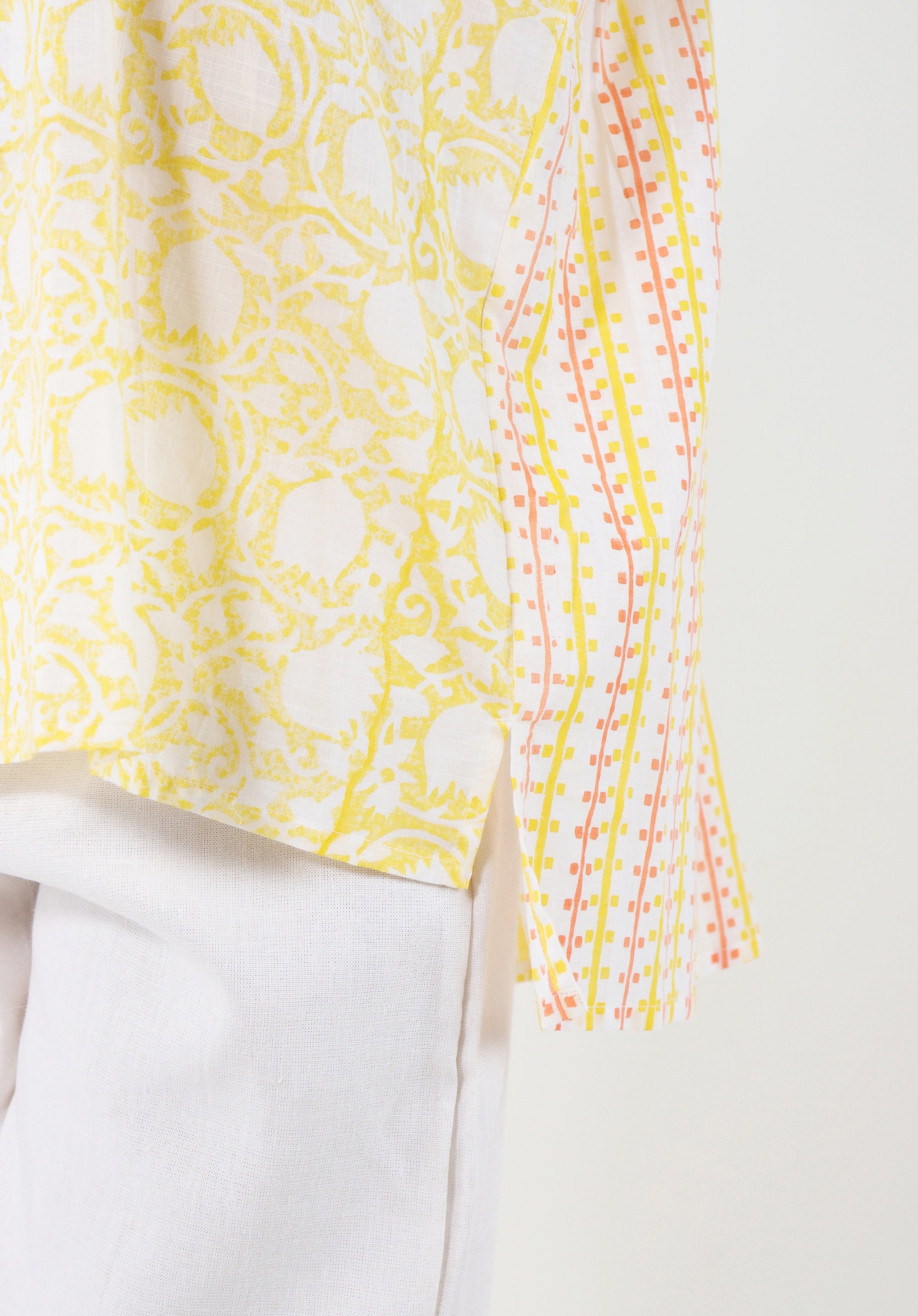 Women Block printed oversized Nishi Top Lily