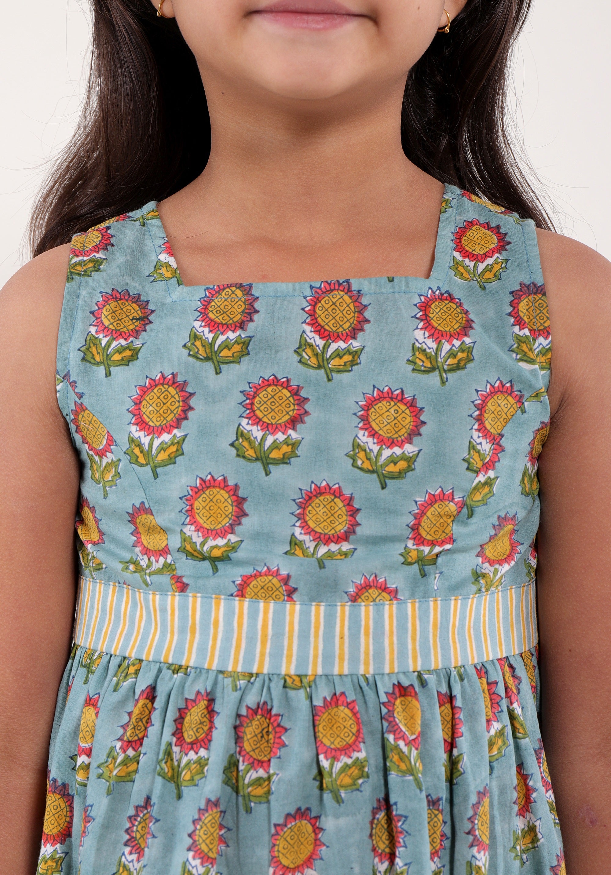 Girl's Block printed Dress
