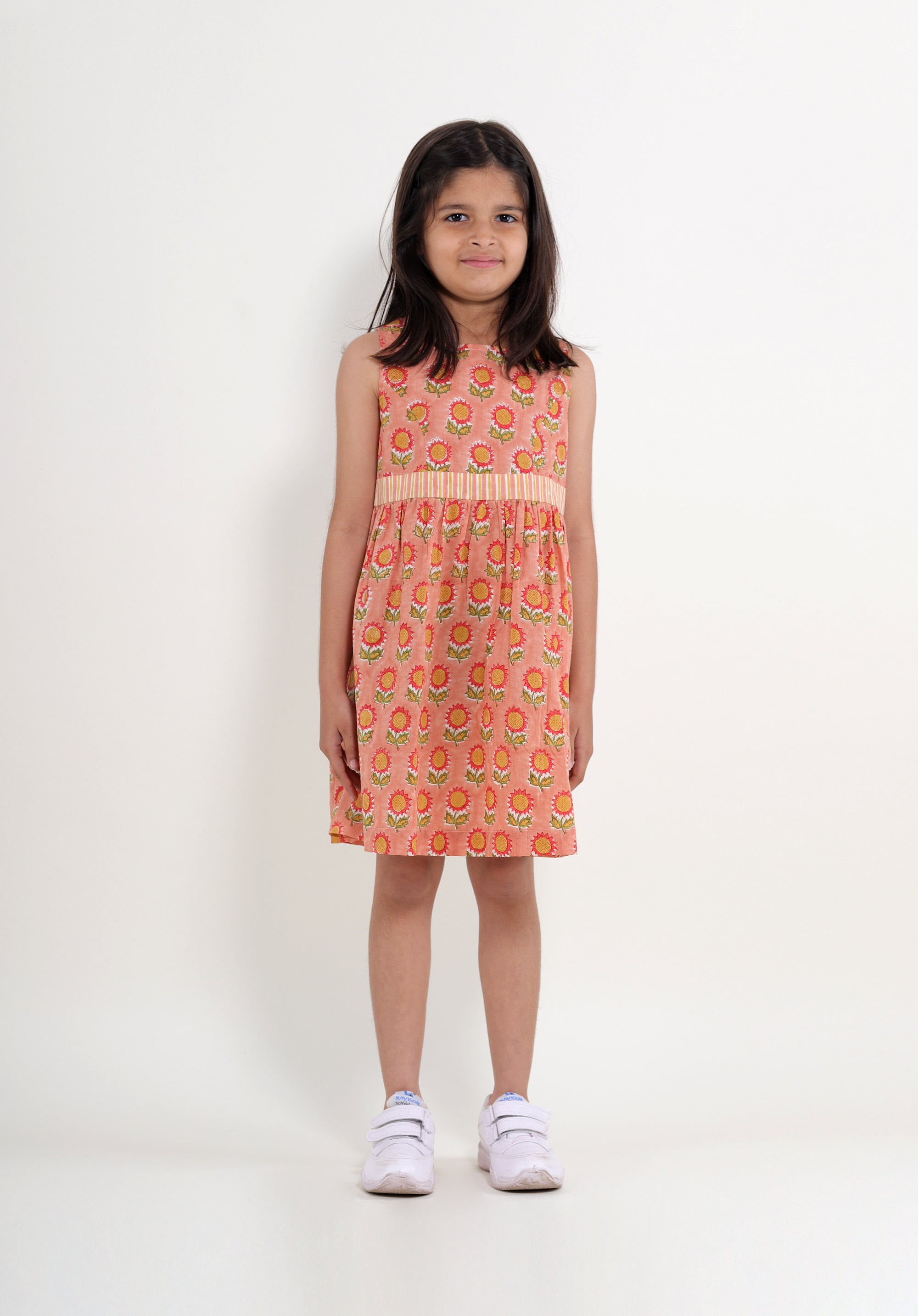 Girl's Block printed Dress