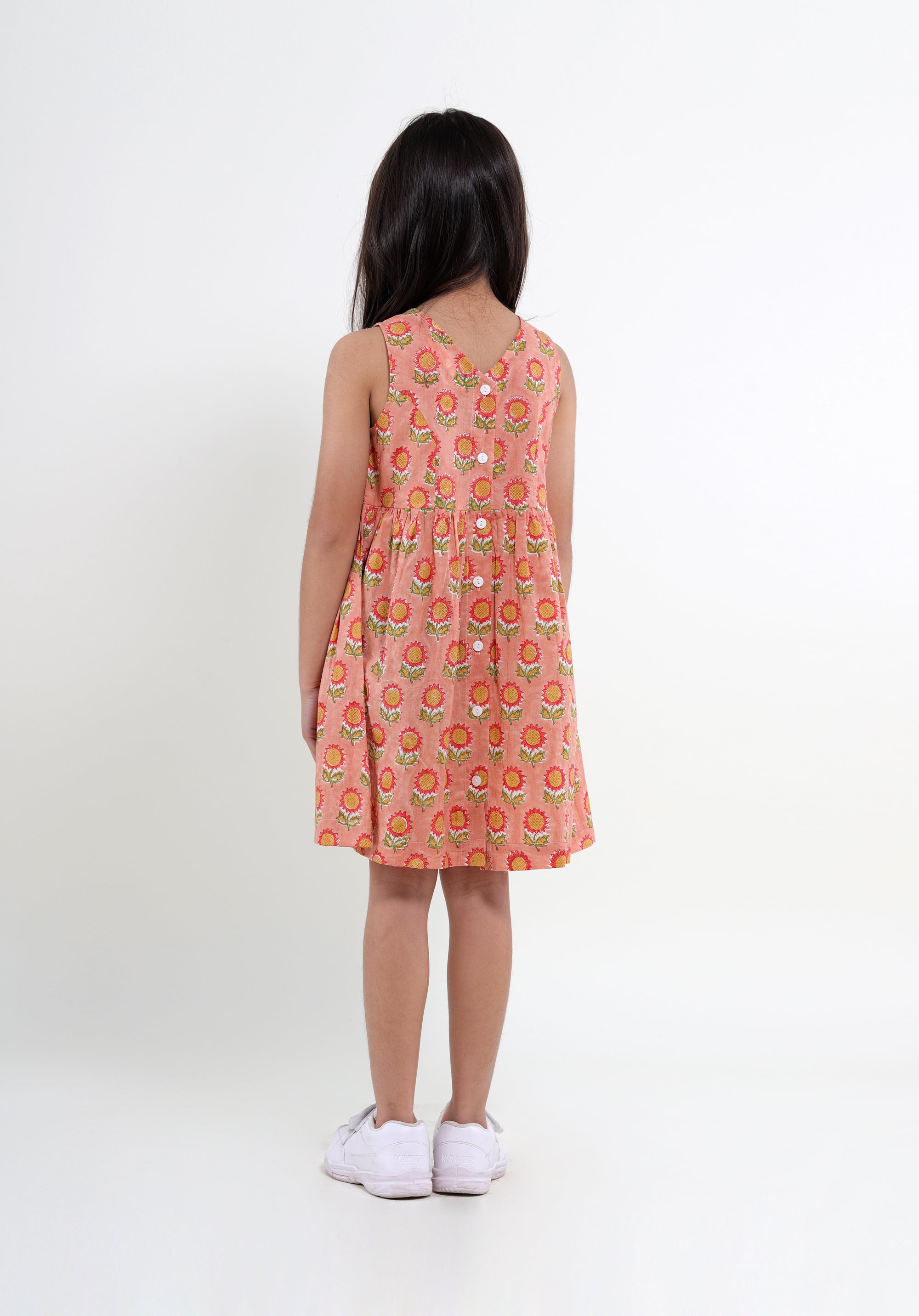 Girl's Block printed Dress