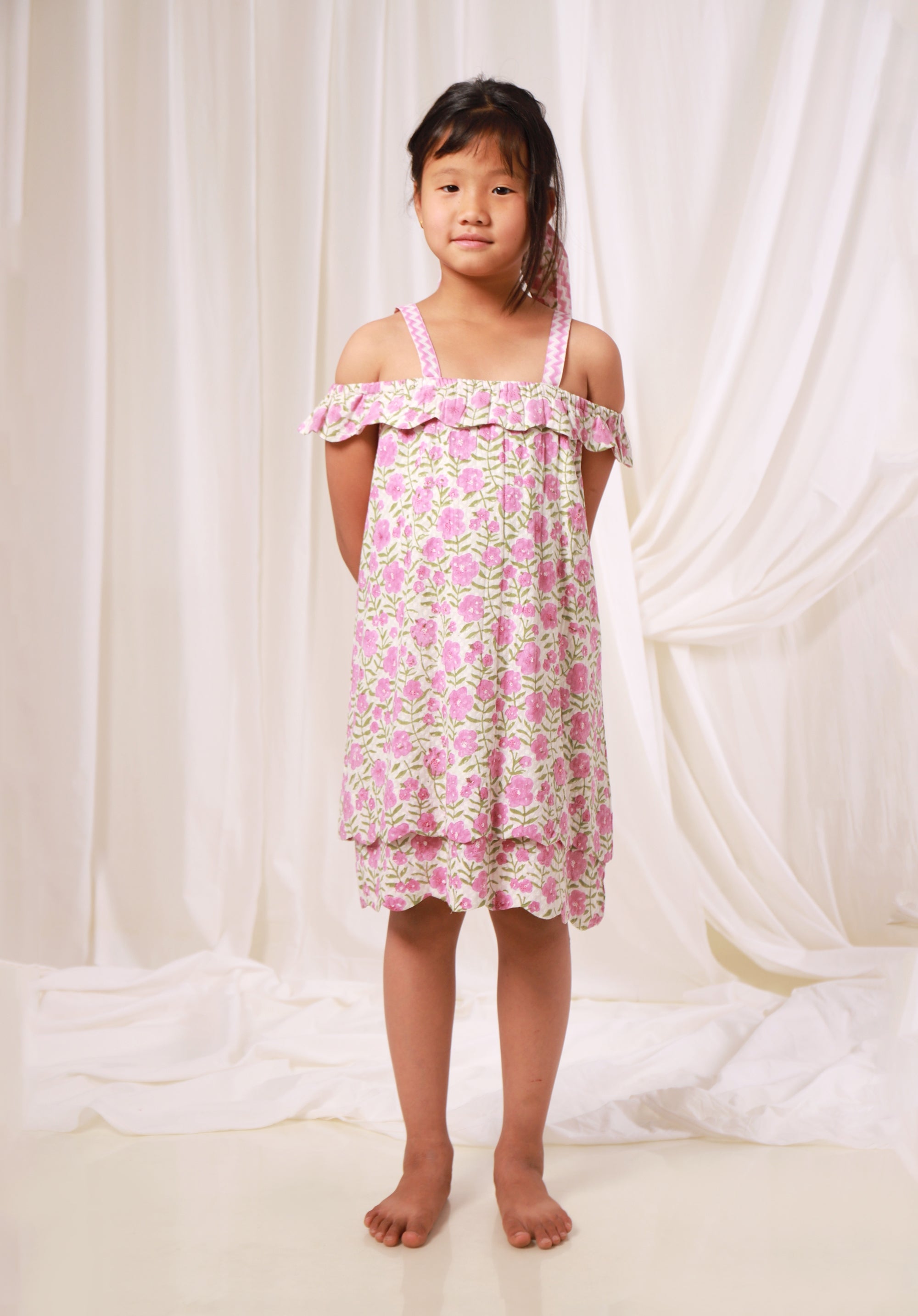 Girl's Block printed Dress Misha Floral