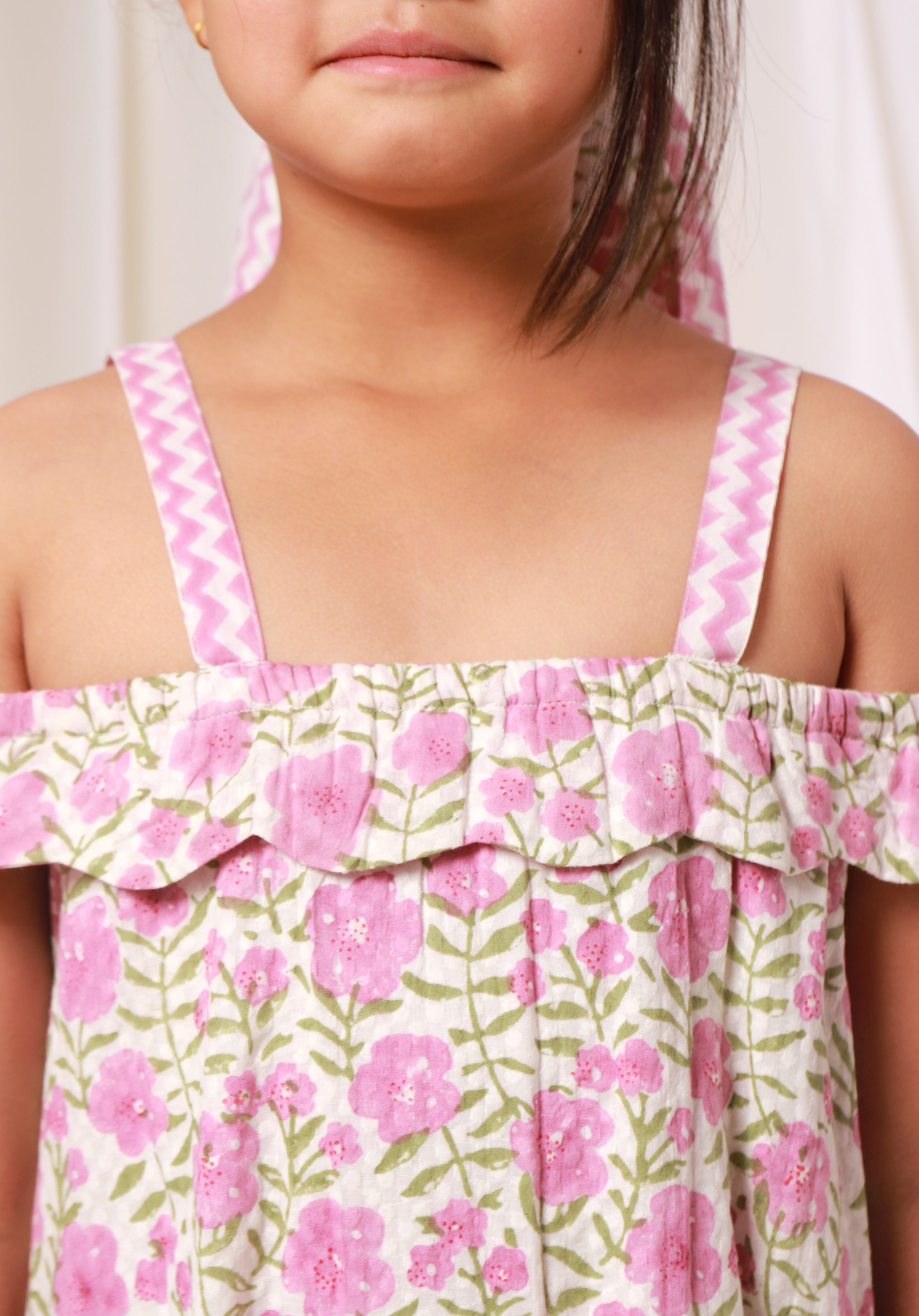 Girl's Block printed Dress Misha Floral