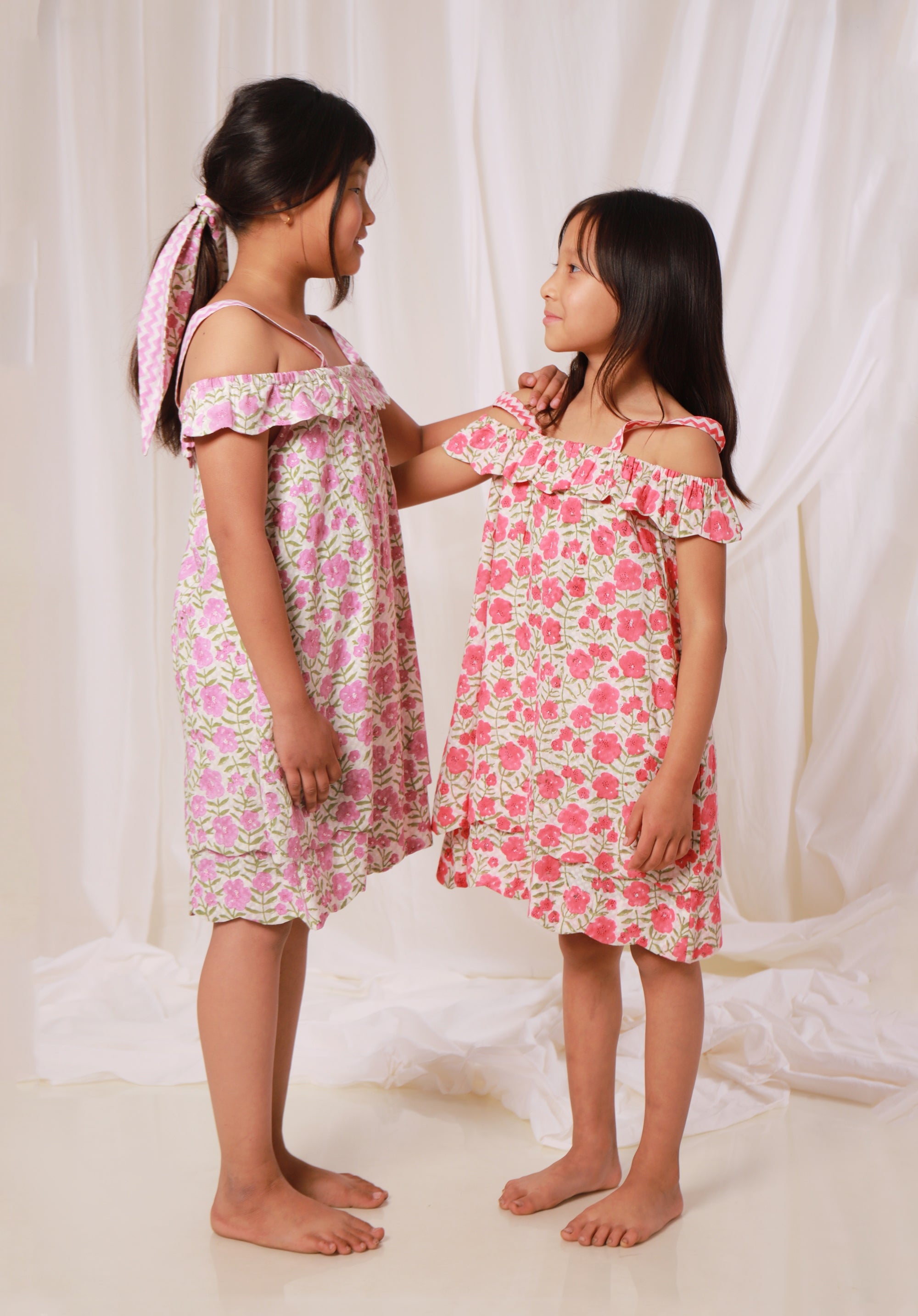 Girl's Block printed Dress Misha Floral
