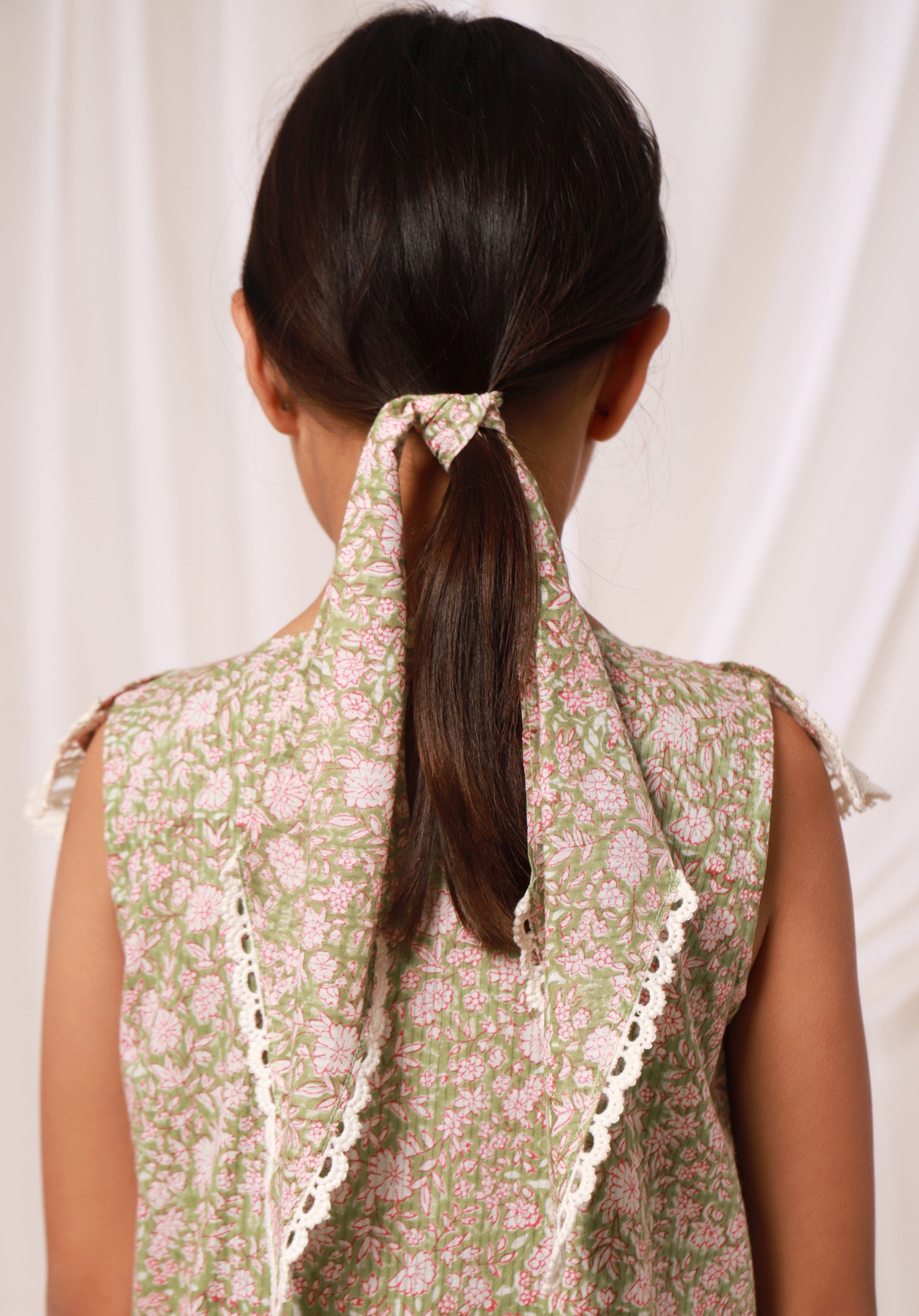 Block printed Girl's Dress Charu Liberty