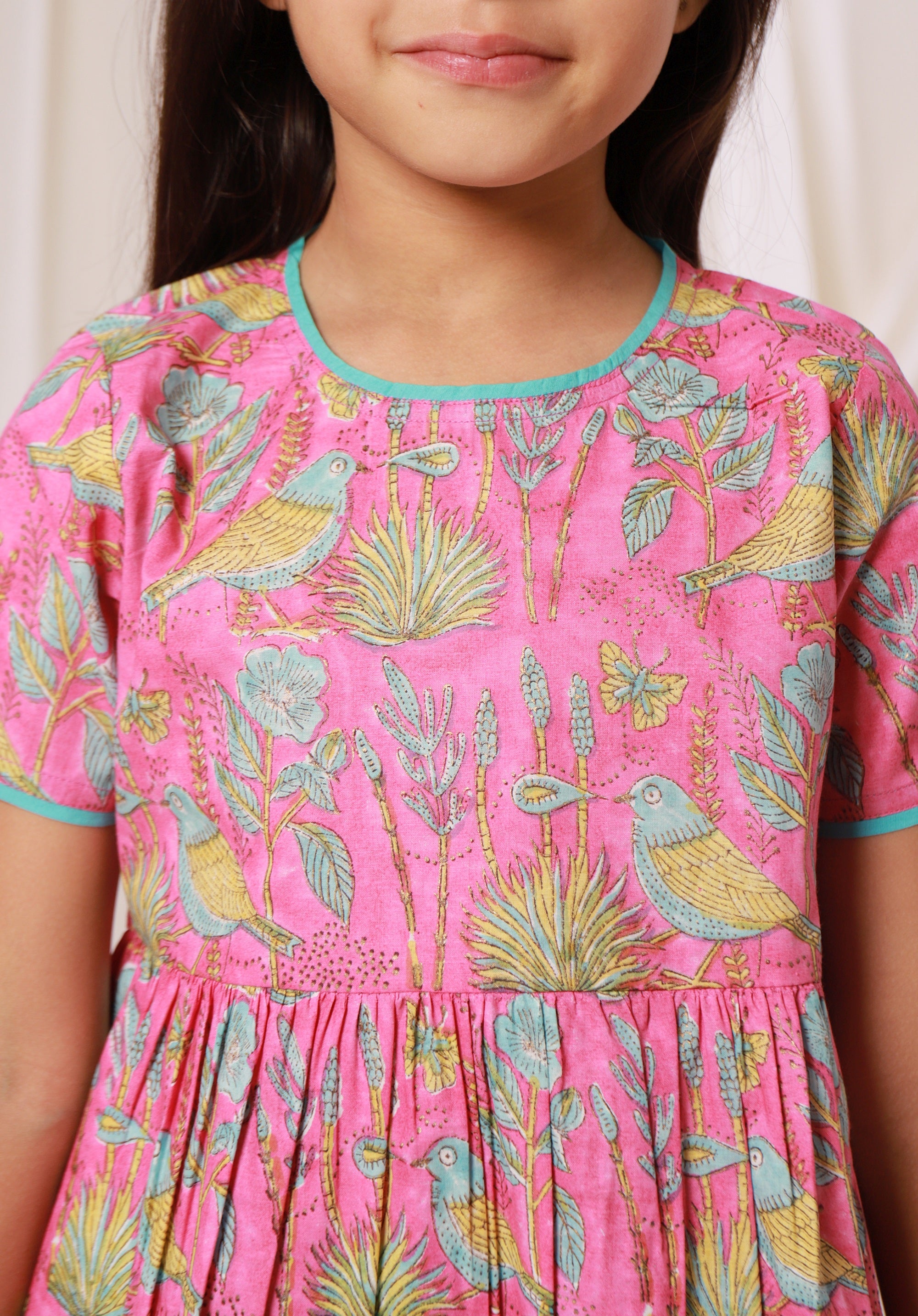 Girls Printed Kurta Set
