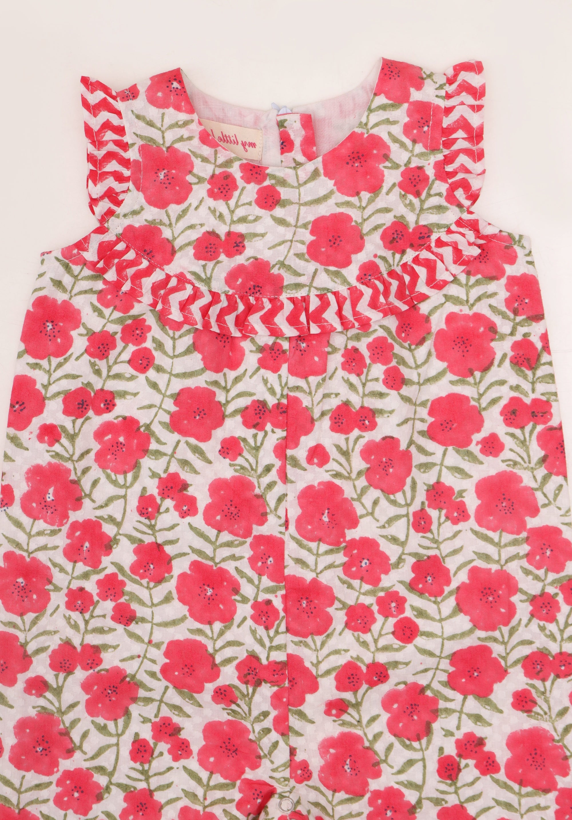 Baby Romper Molly Floral Pink