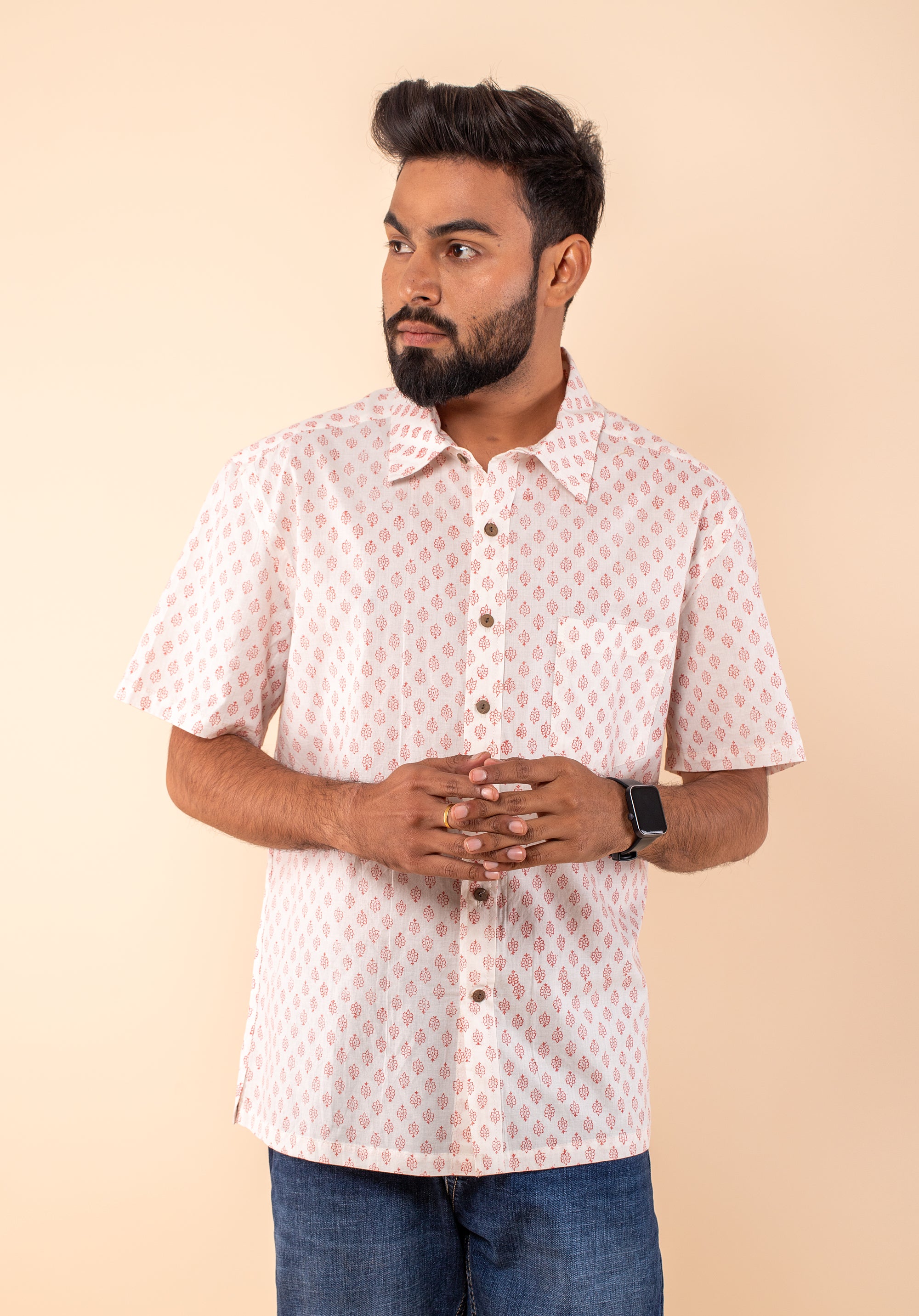 Block Printed Men's Shirt