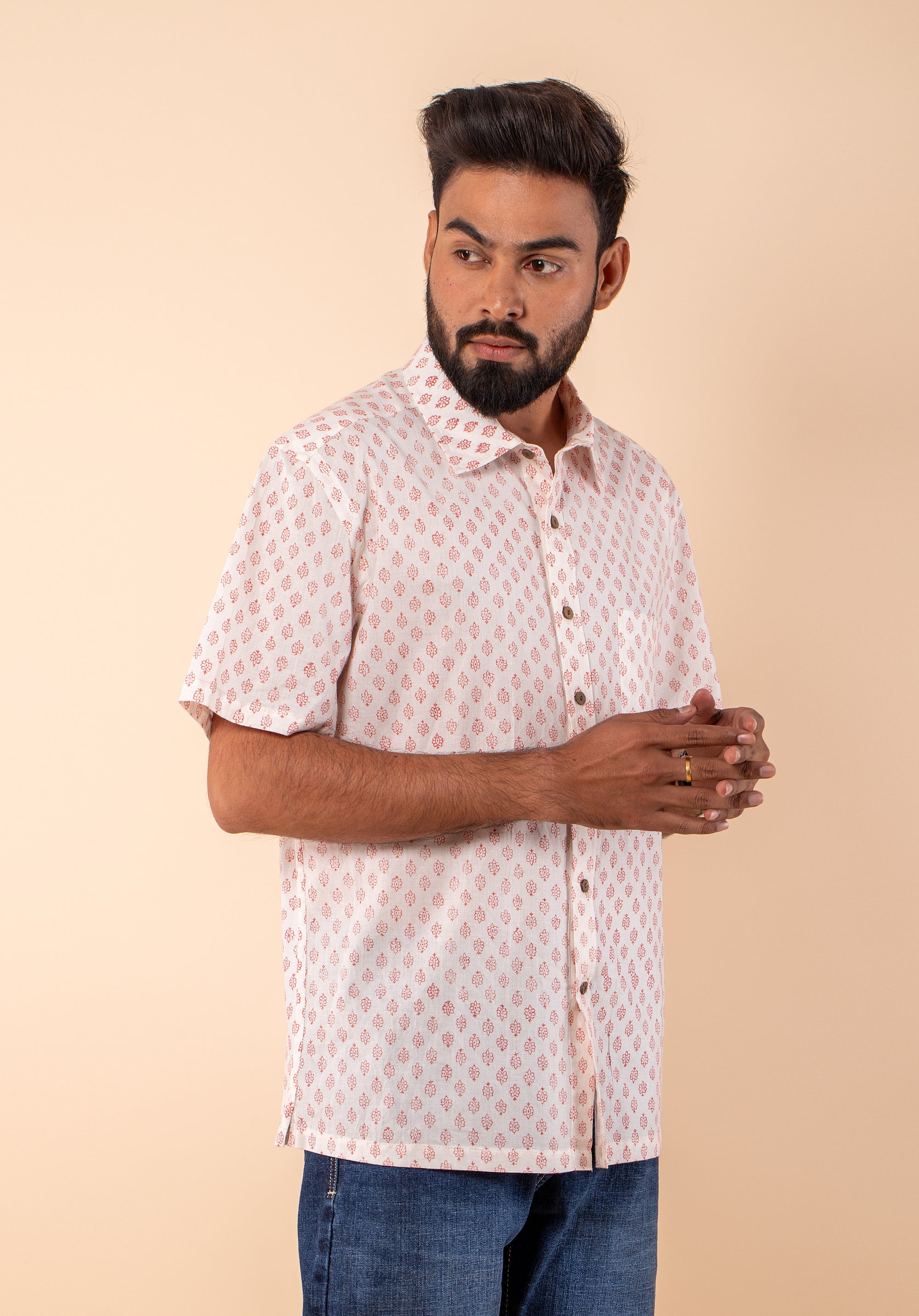 Block Printed Men's Shirt