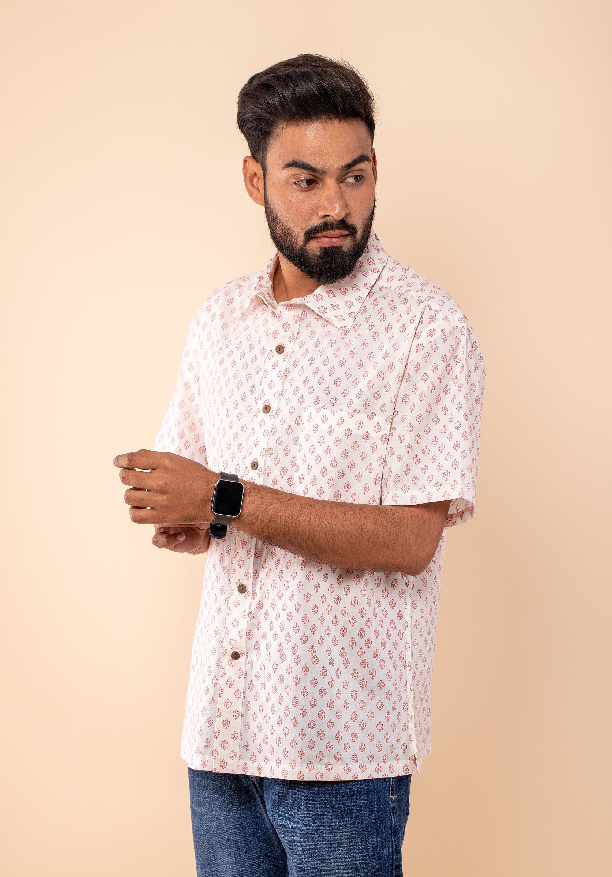 Block Printed Men's Shirt