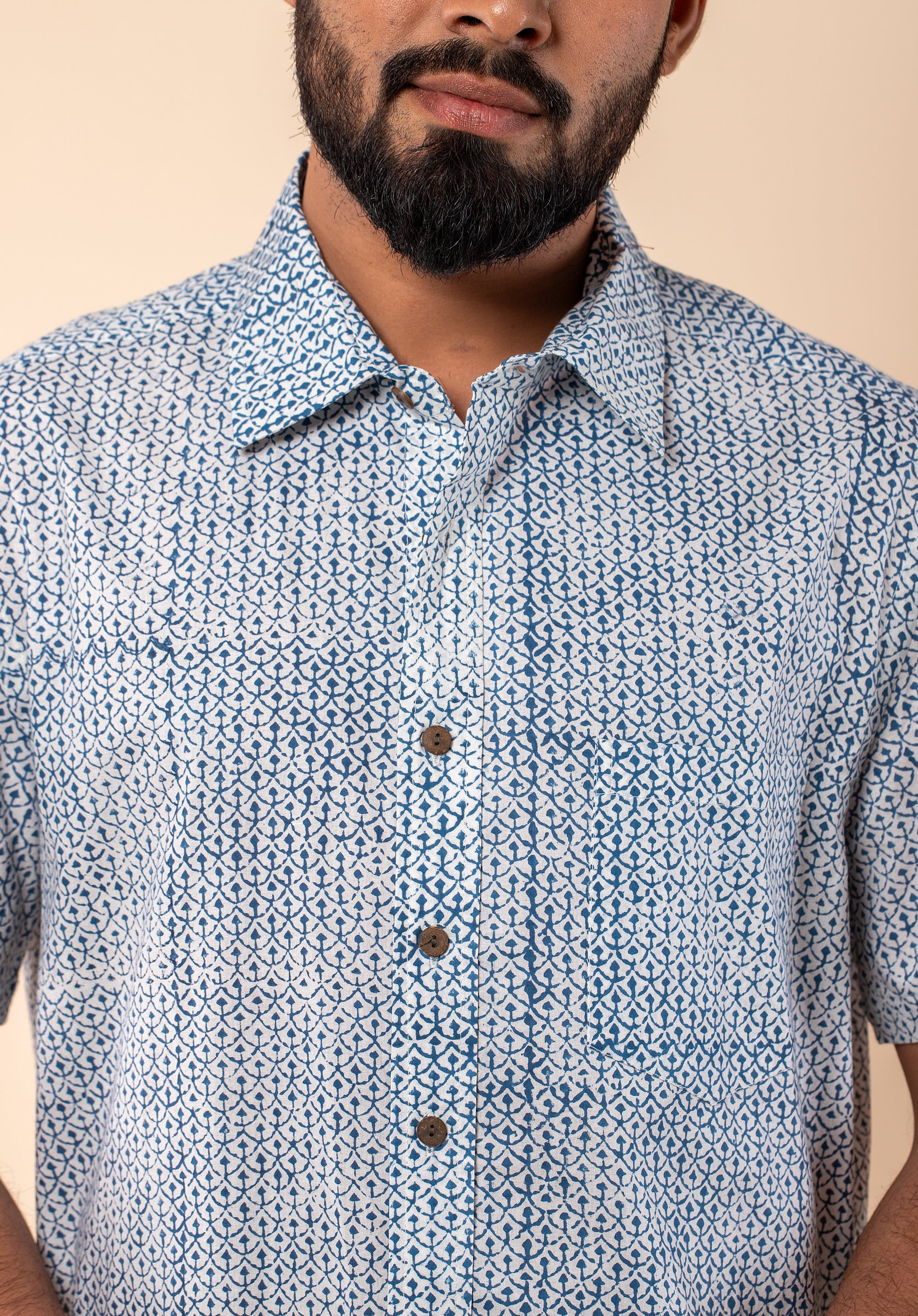 Block Printed Men's Shirt
