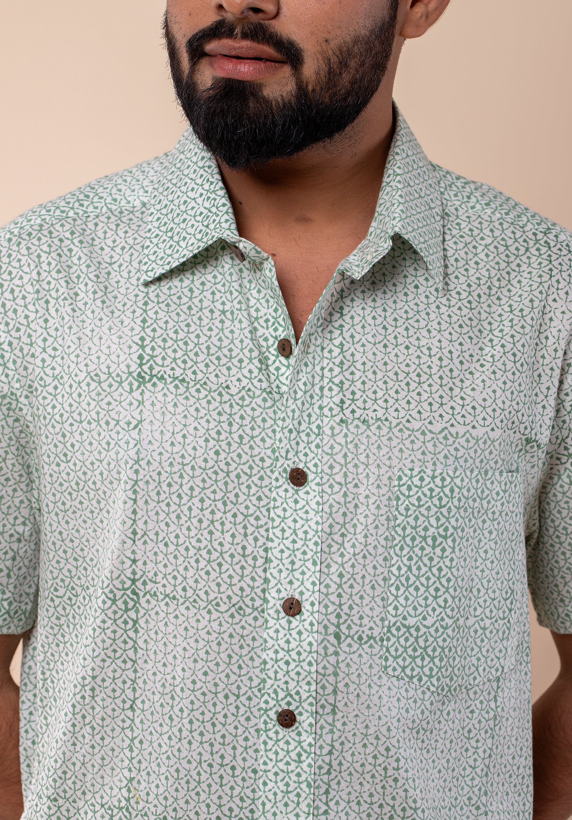 Block Printed Men's Shirt