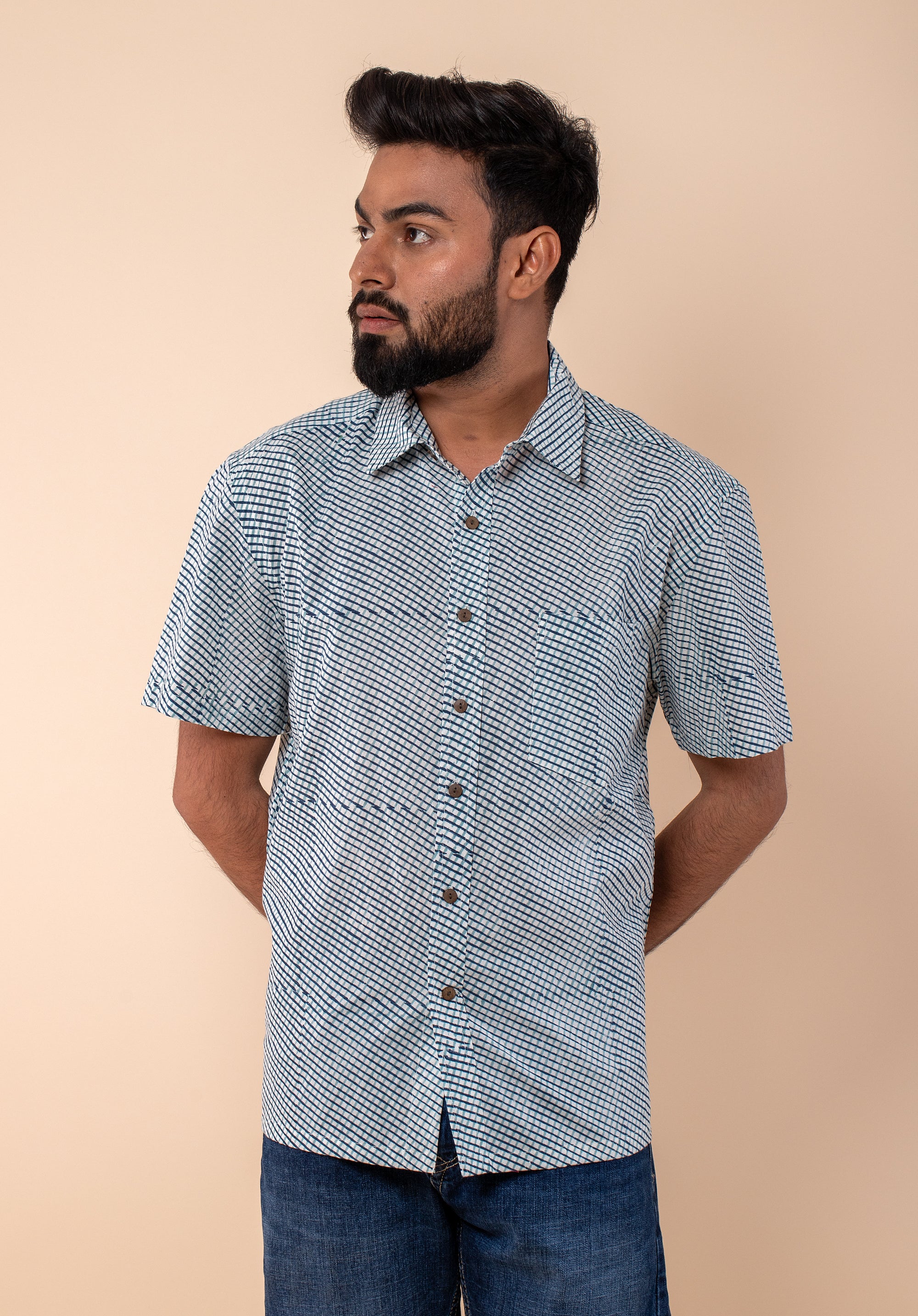 Block Printed Men's Shirt