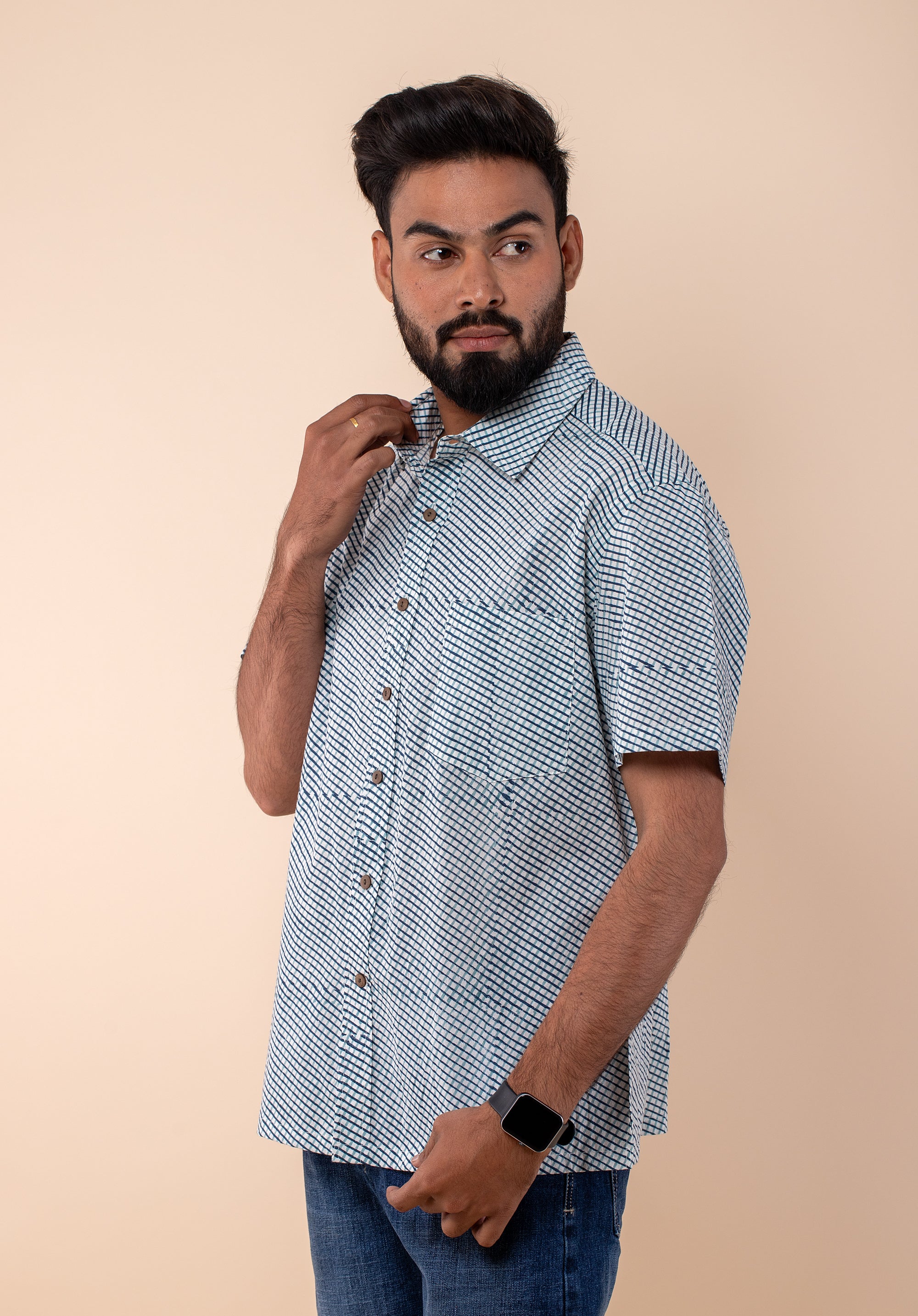 Block Printed Men's Shirt