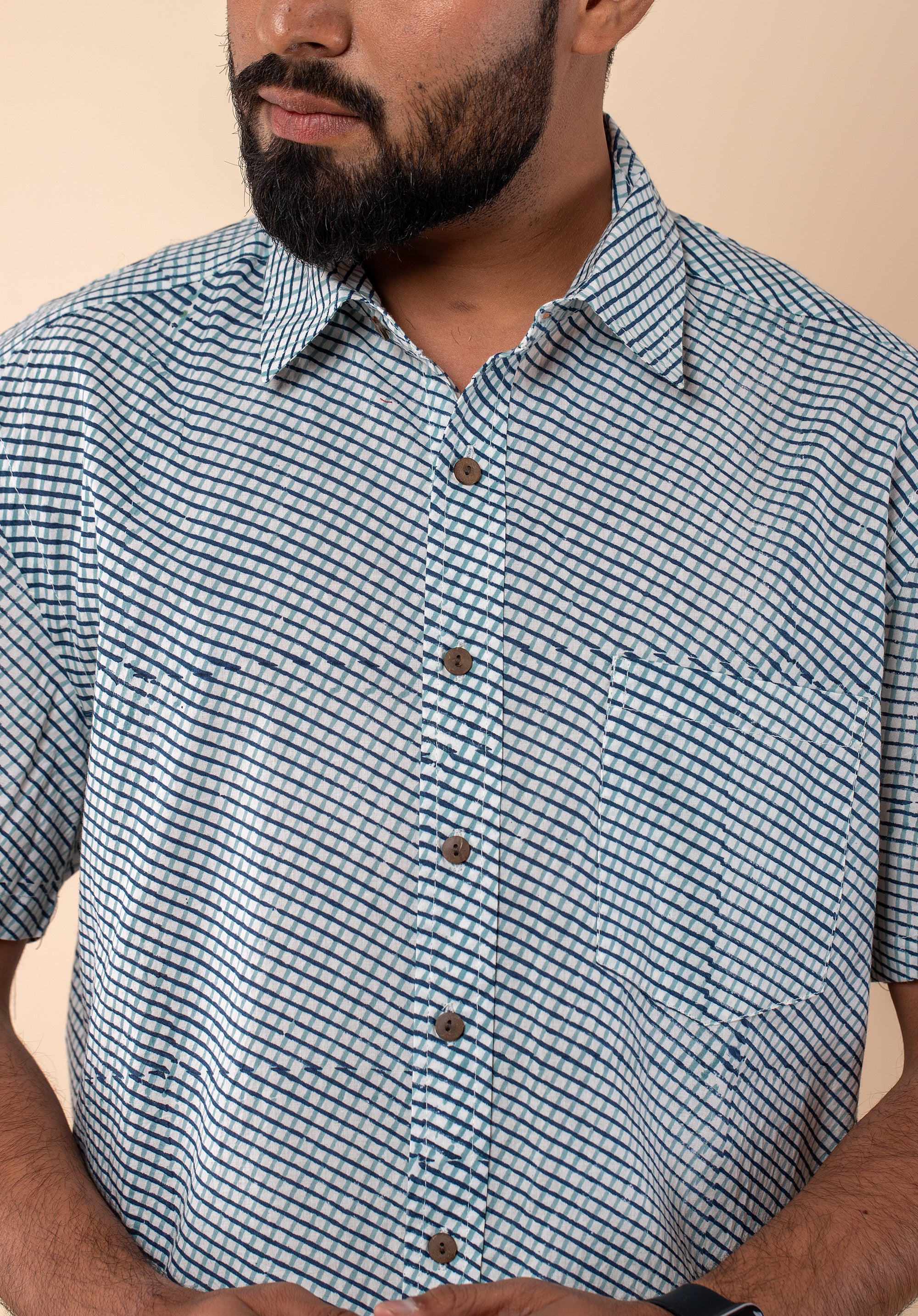 Block Printed Men's Shirt