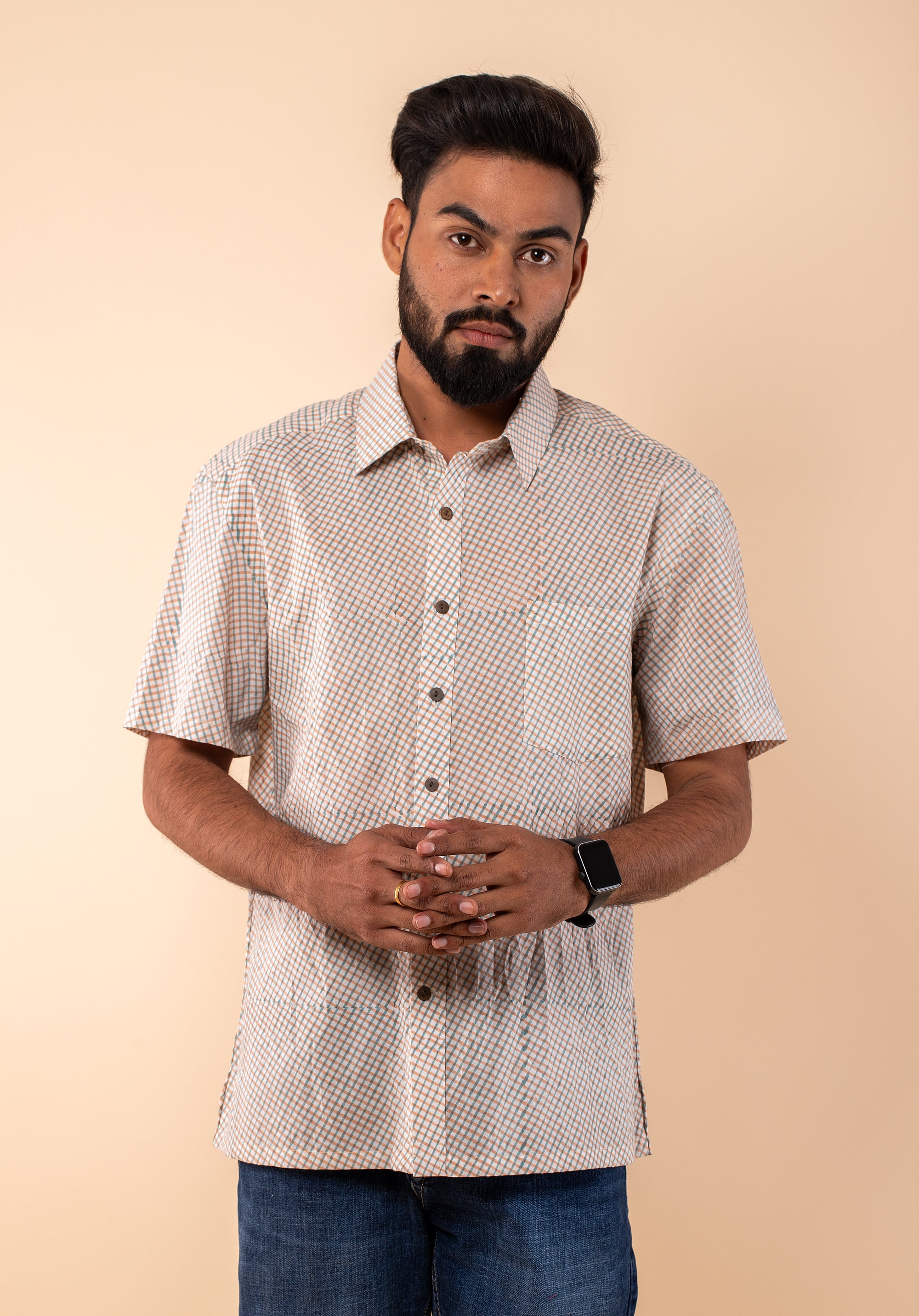 Block Printed Men's Shirt