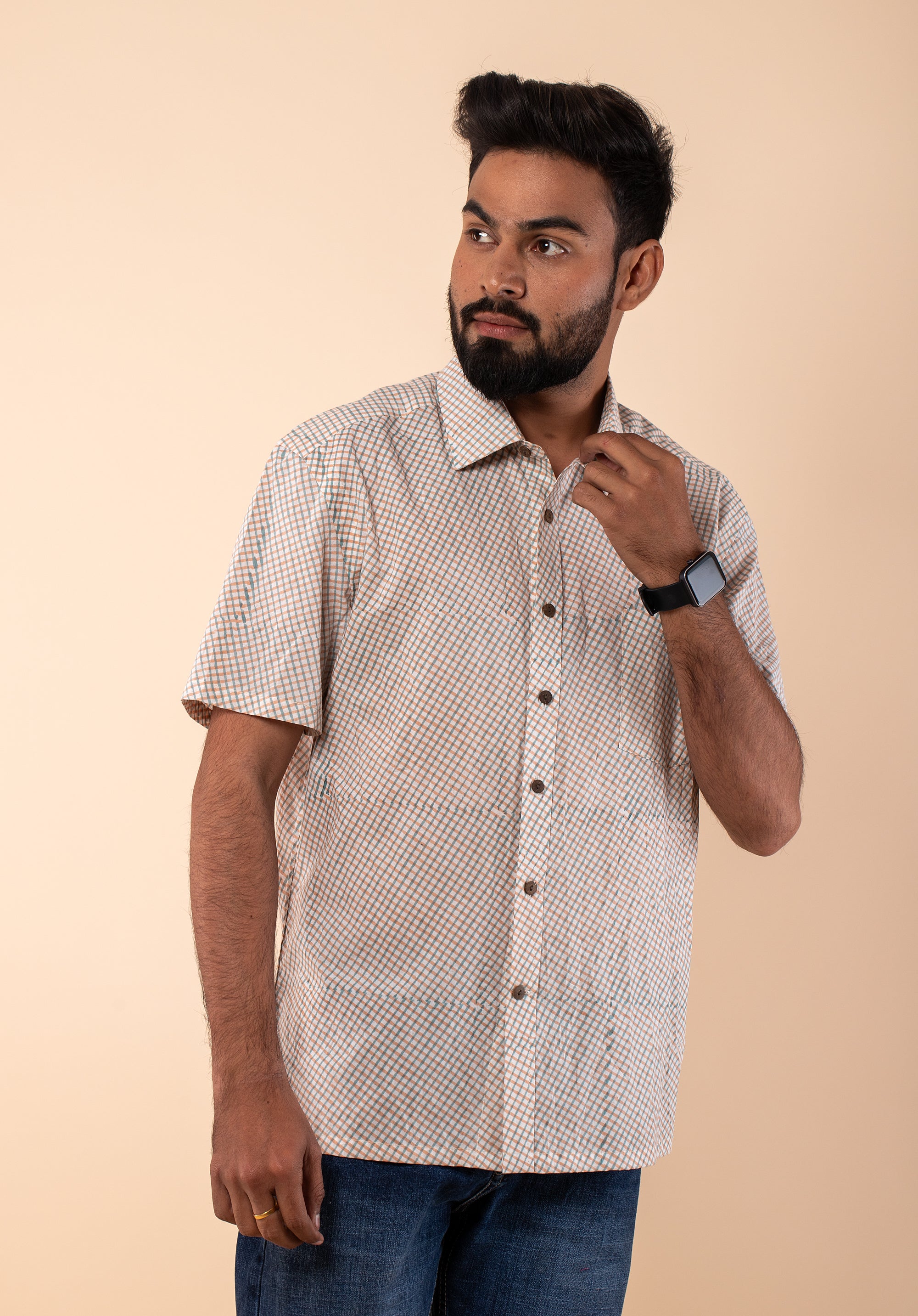 Block Printed Men's Shirt