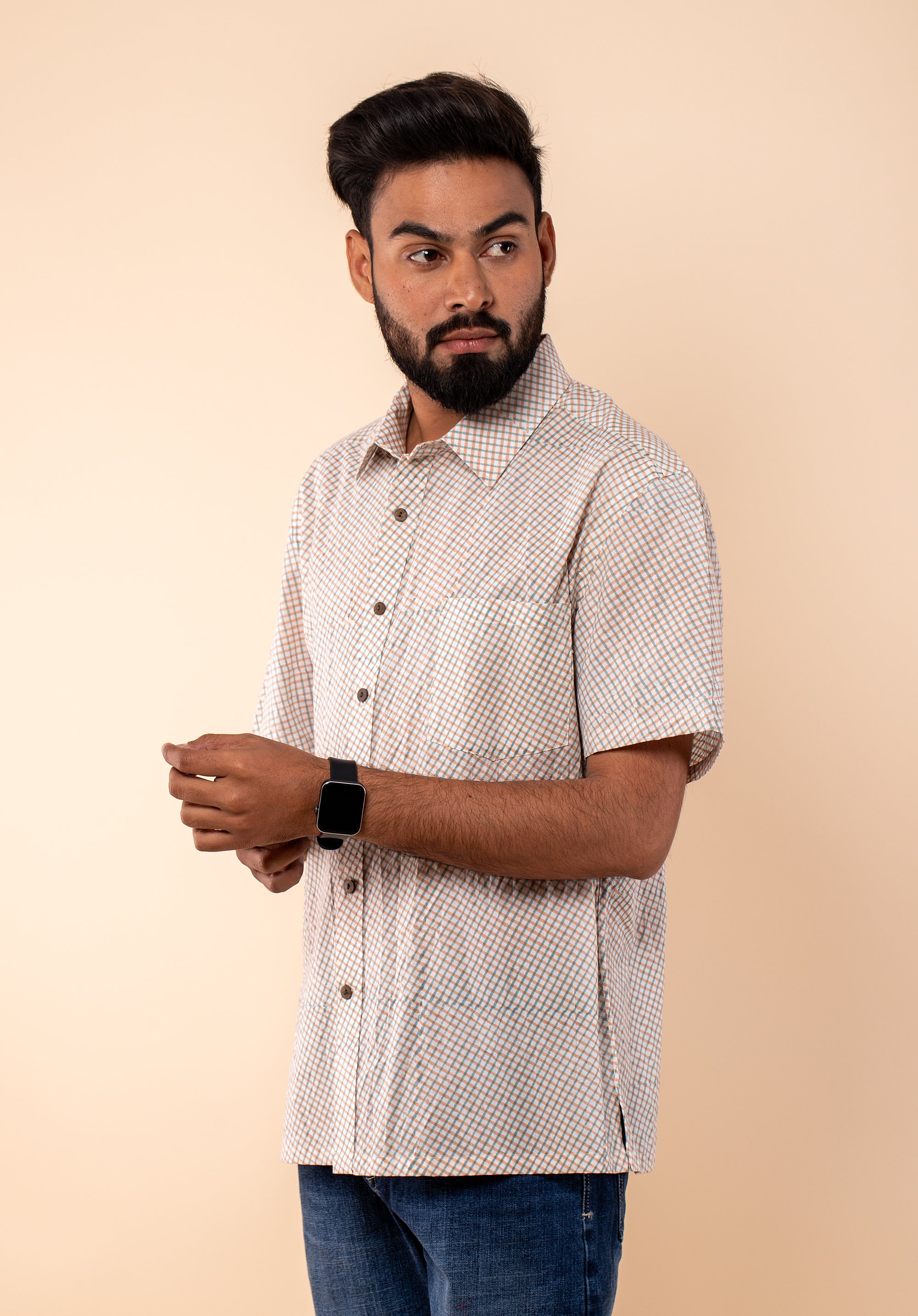 Block Printed Men's Shirt