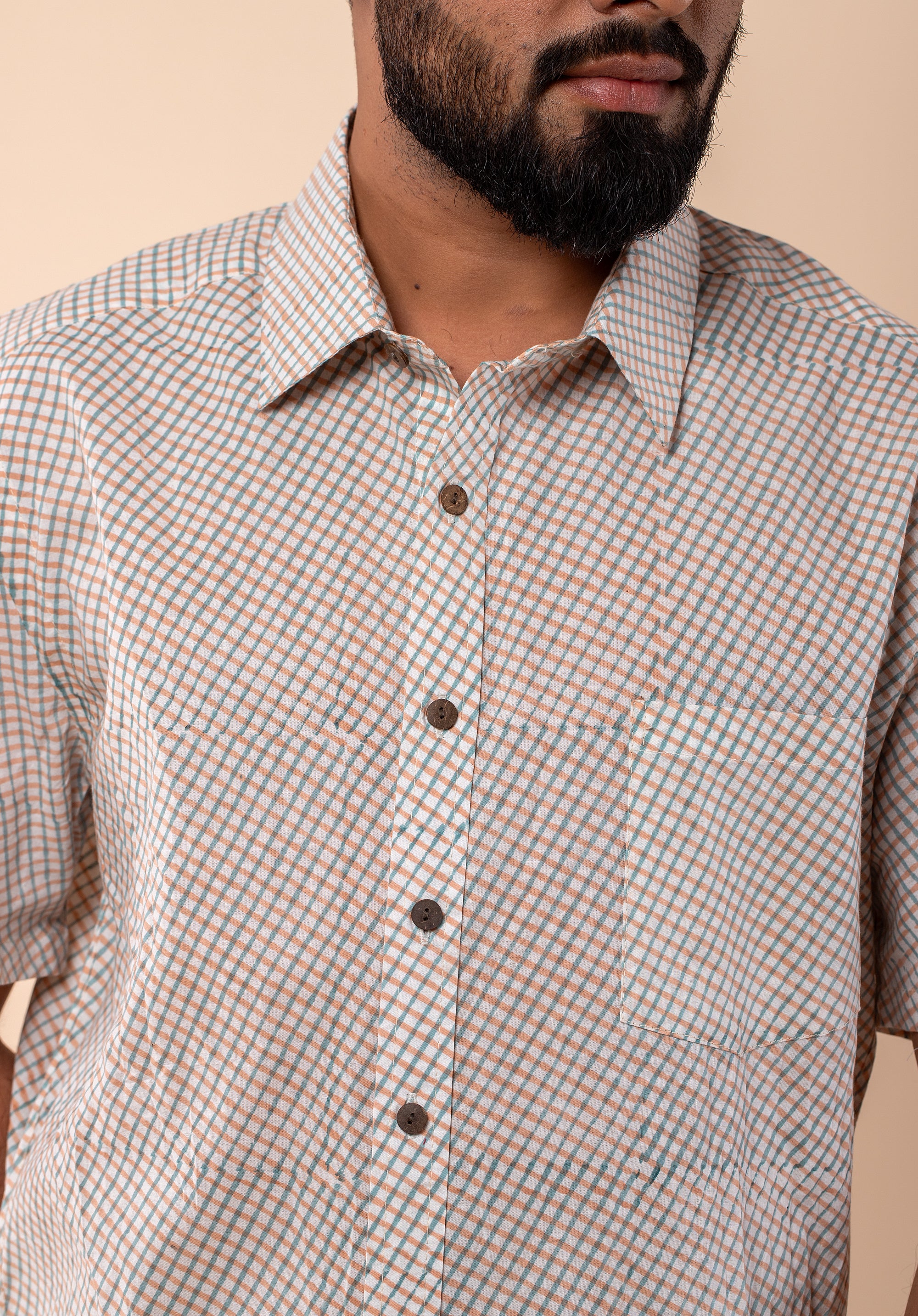 Block Printed Men's Shirt