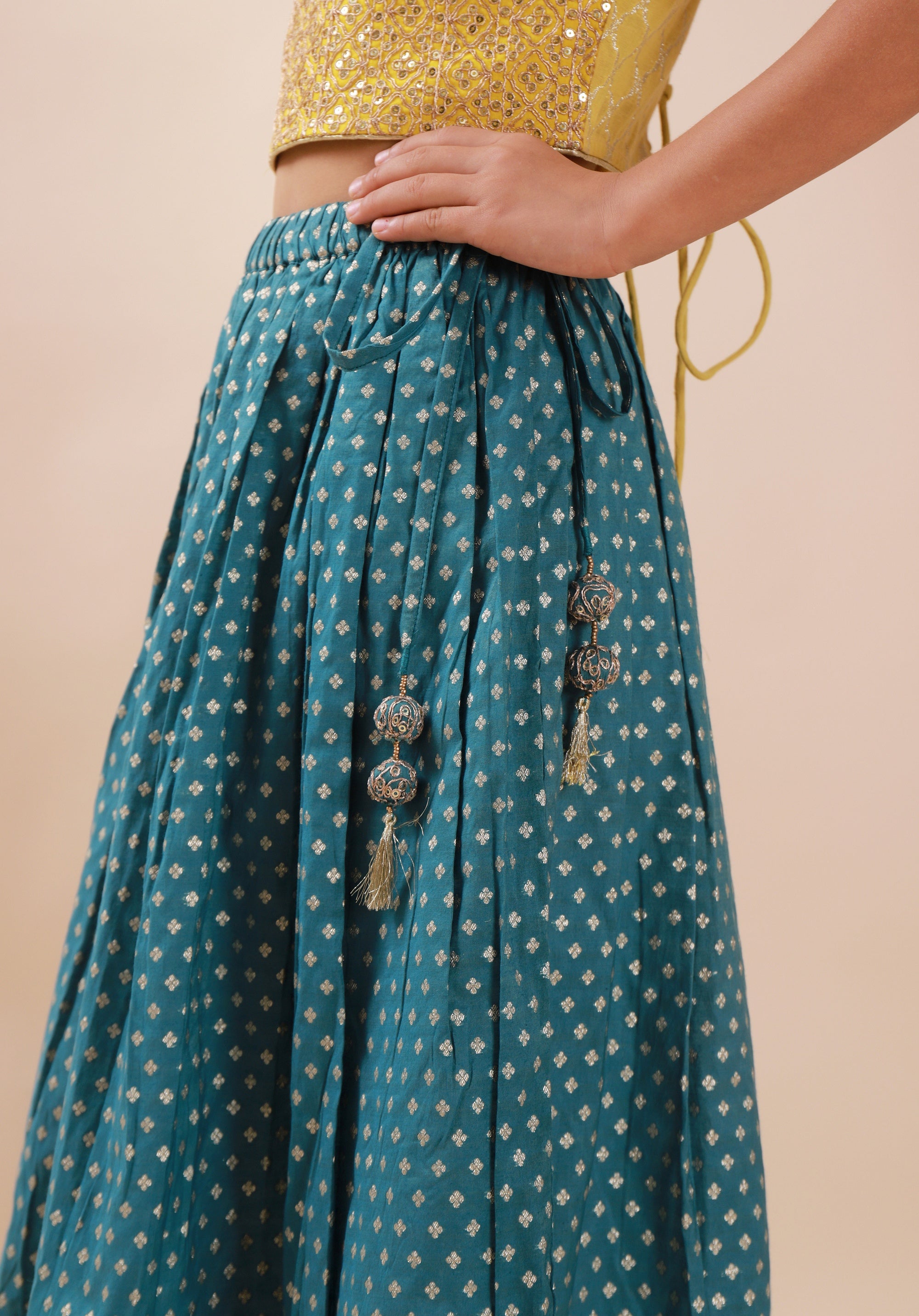 Banarasi Embroidreed Lehenga Set