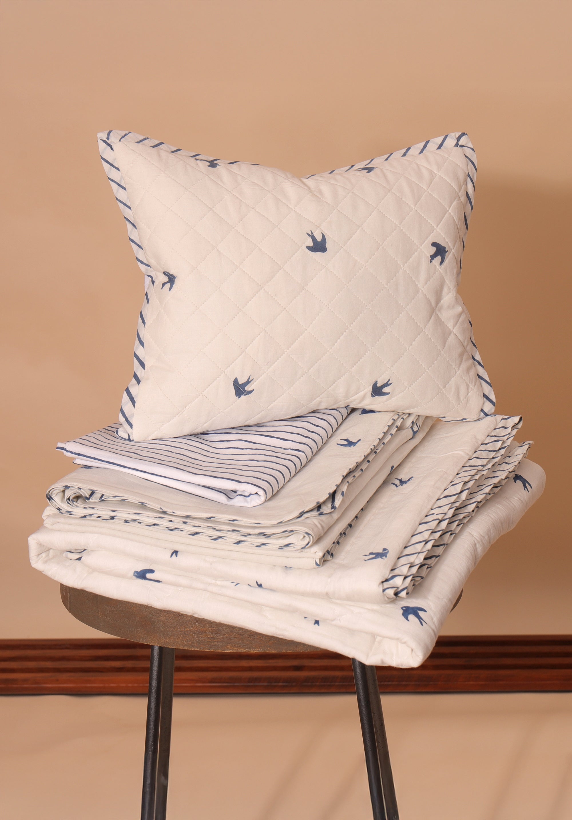Skylark Baby Bedding Set Blue