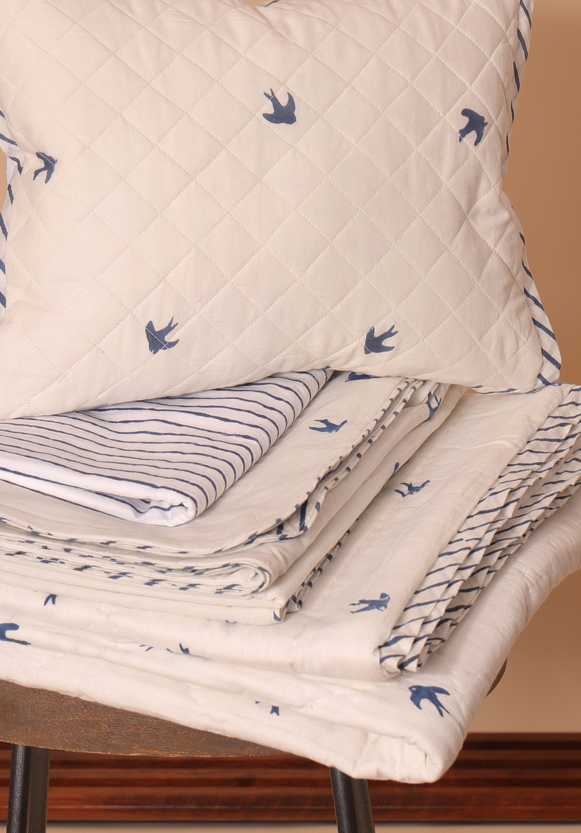 Skylark Baby Bedding Set Blue