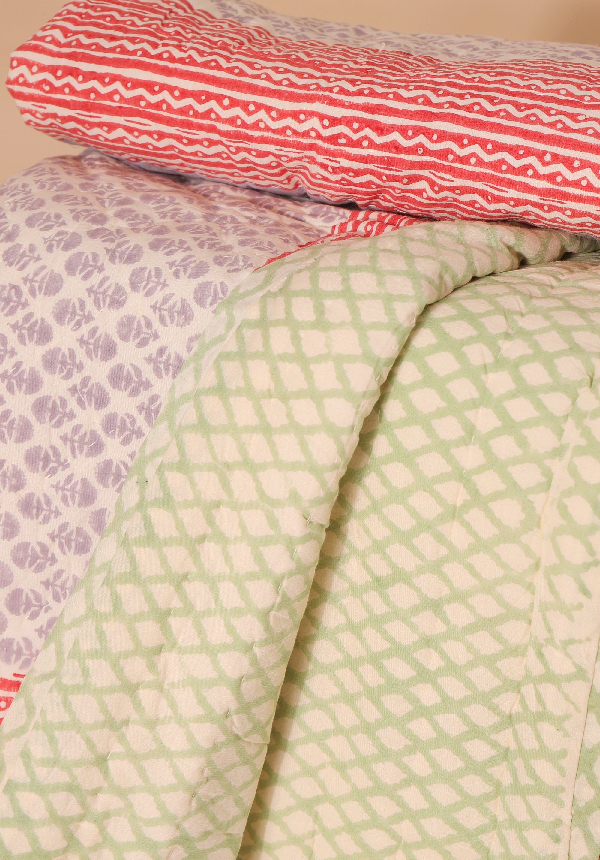 Meera Baby Quilt Purple