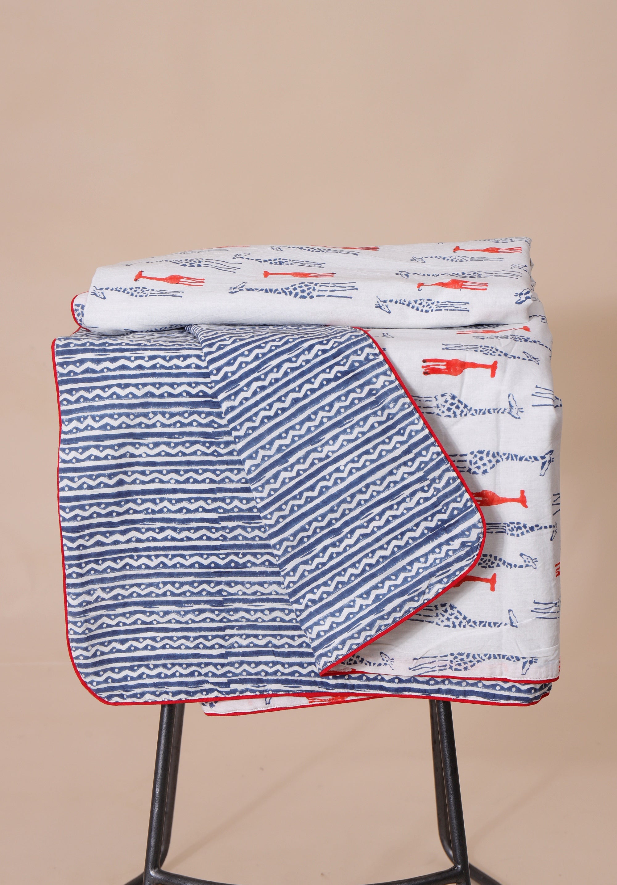 Giraffe Blanket Blue