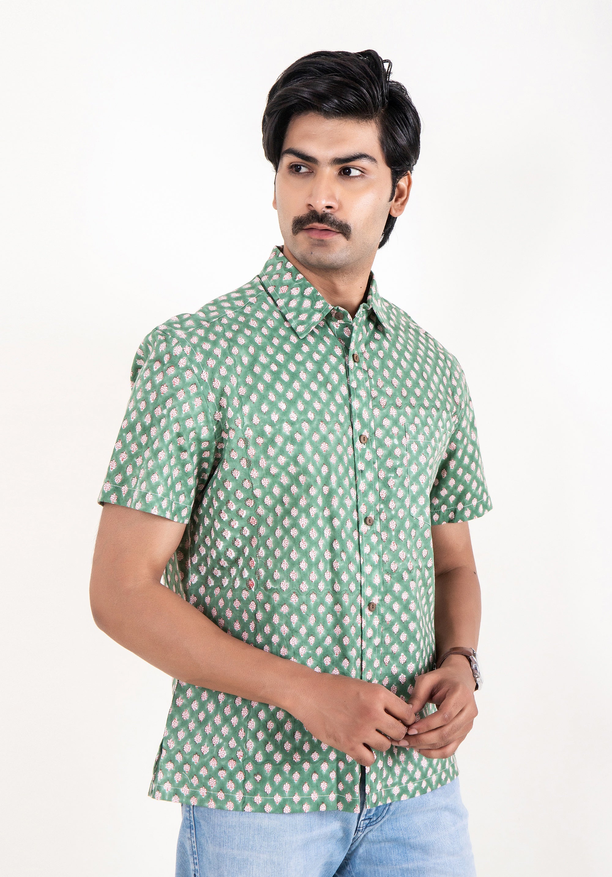 Block Printed Men's Shirt
