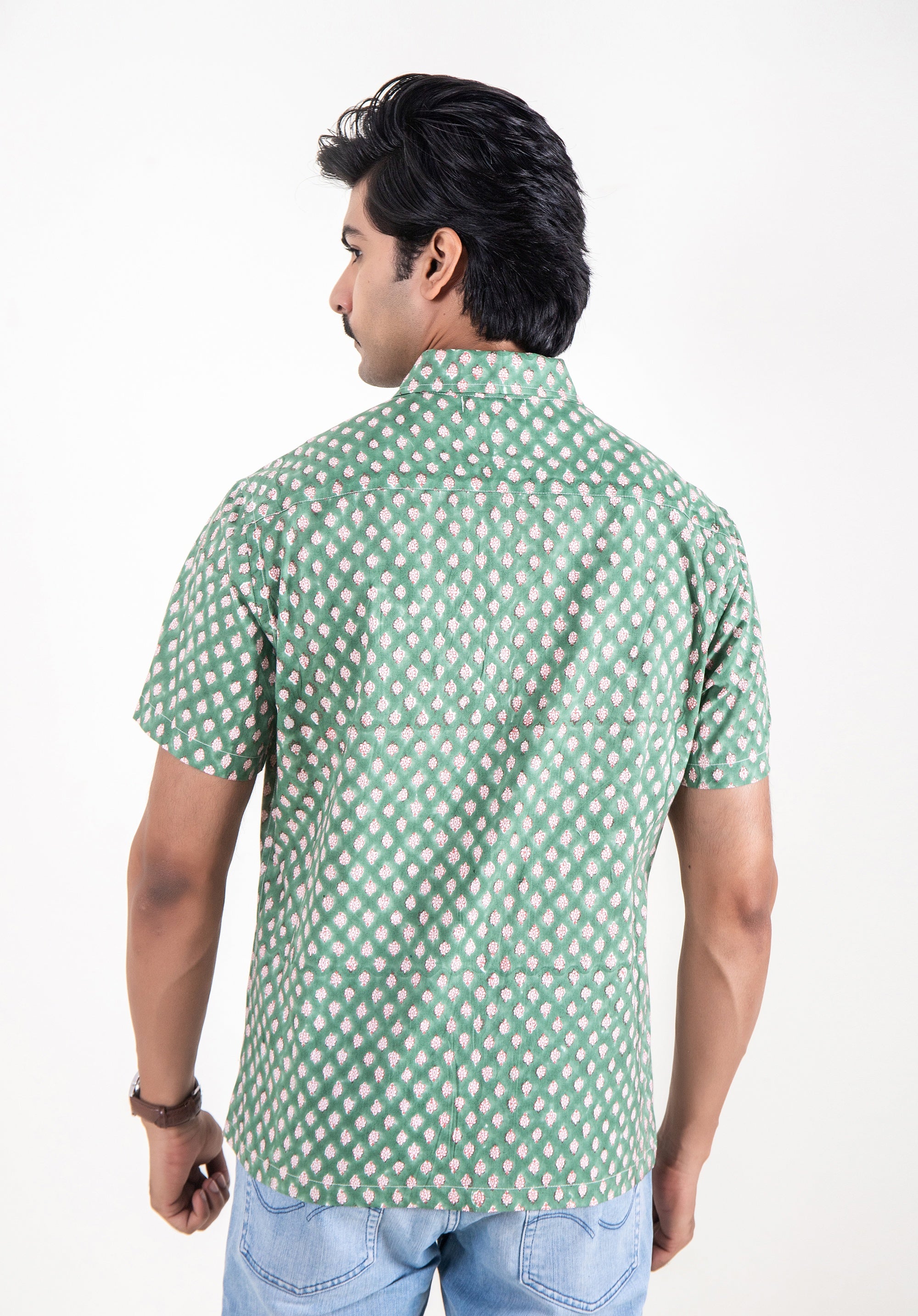 Block Printed Men's Shirt